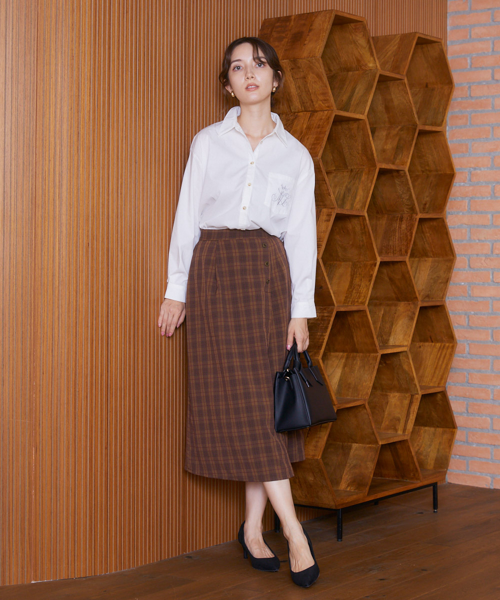 ROY reflect overjoy LiSA 豹柄☆チェックプリーツスカート