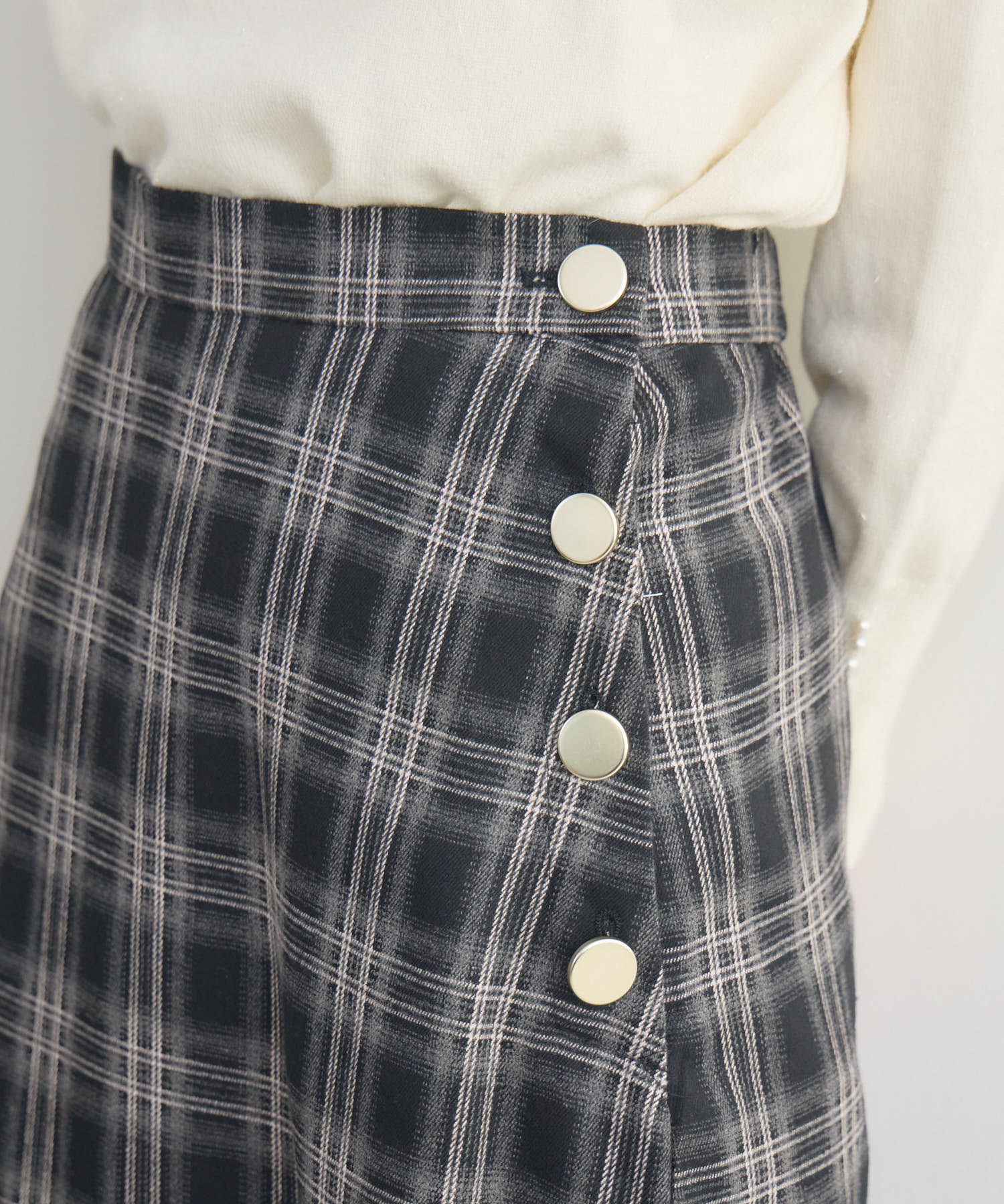 ライトオンブレーチェックスカート | IKG crossing