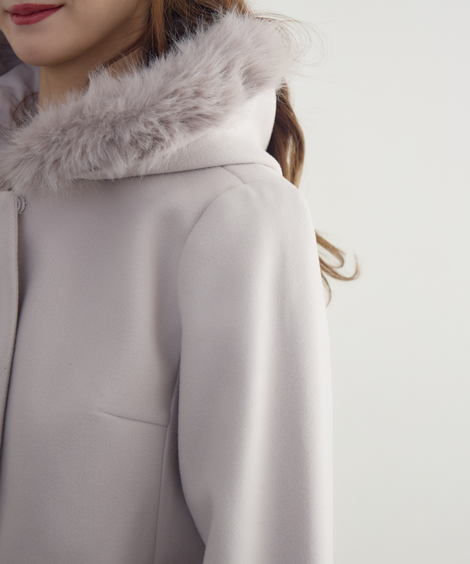 新品未使用　3Wayグレー フード取り外し可能 コート 名品アウター/3WAY・はっ水】ボアライナー付きモッズコート（モッズ