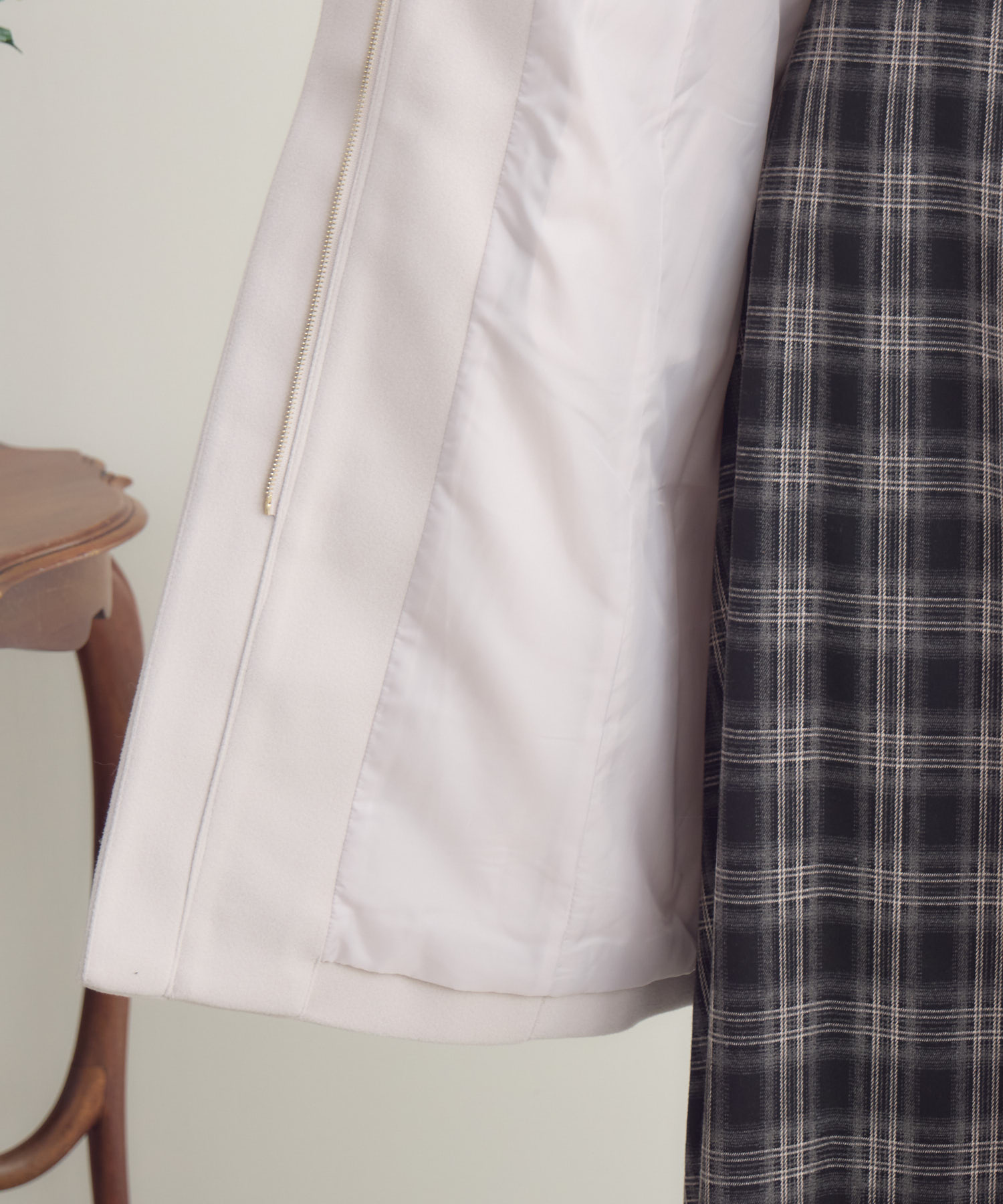 取り外し可エコファー付き3WAYフードロングコート | IKG crossing