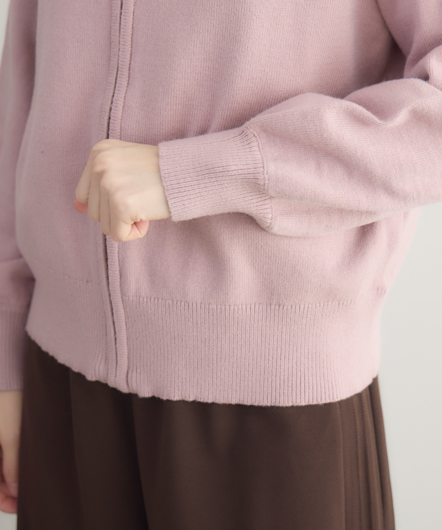 ファー付きアンゴラライクジップパーカー | IKG crossing