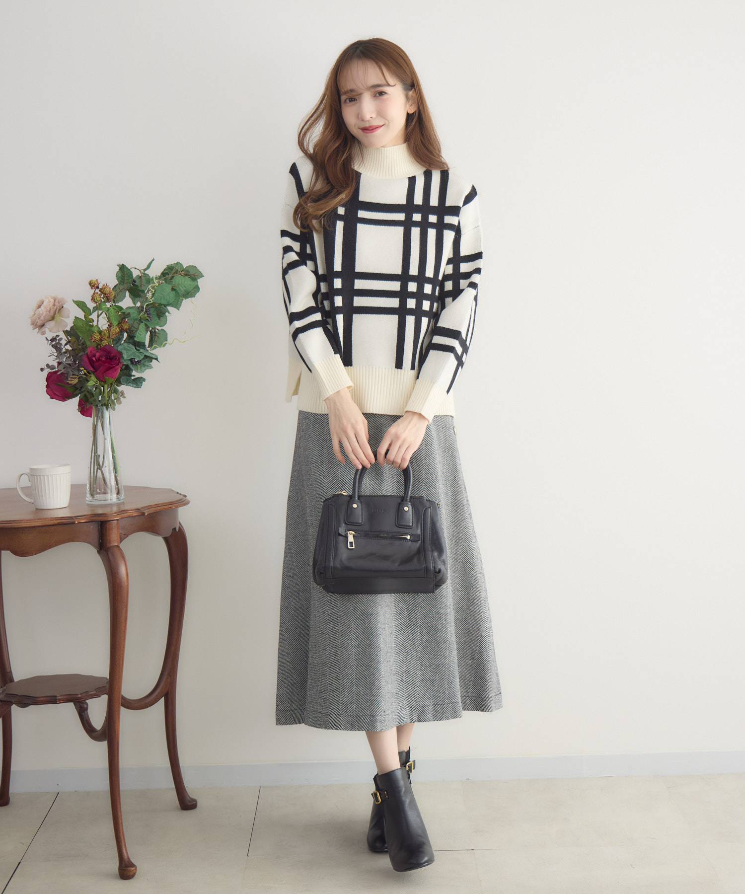 もちもちアンゴラライクハイネックニット | IKG crossing