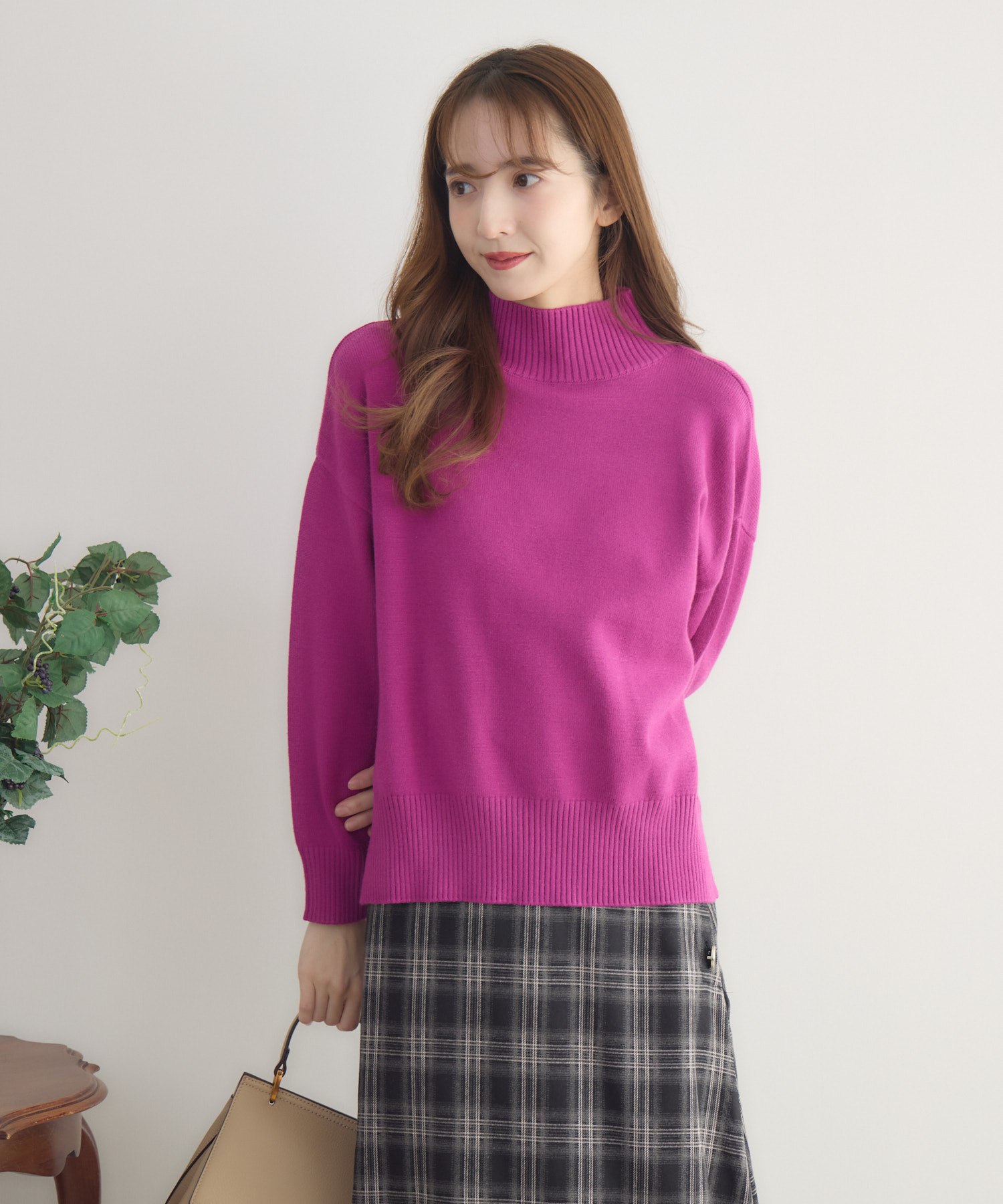 L.G.B. ニット もちもちアンゴラライクハイネックニット | IKG crossing