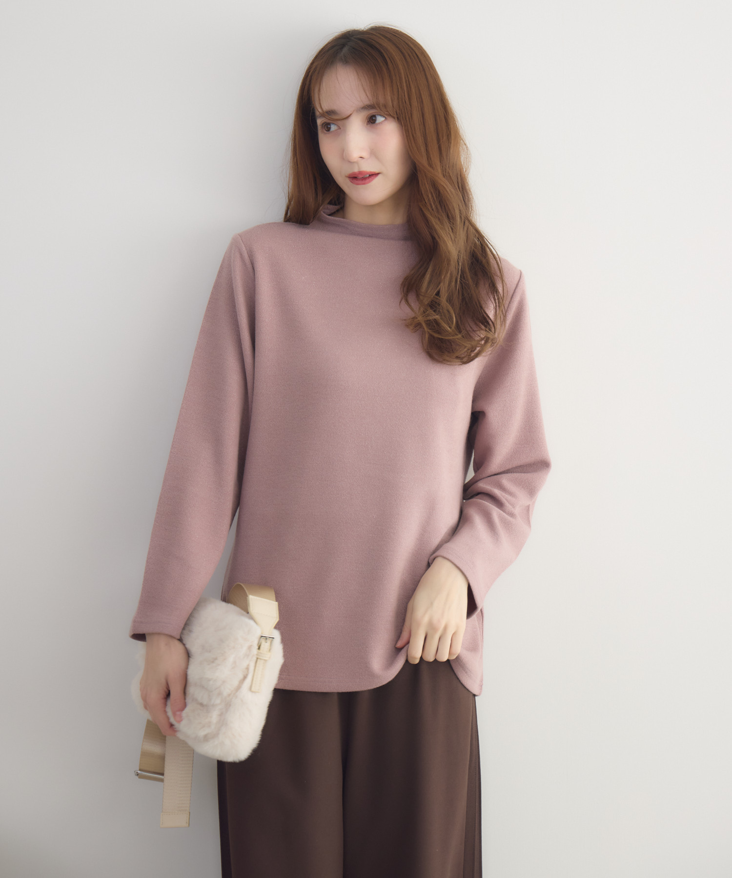 ラメハイネックカットプルオーバー | IKG crossing