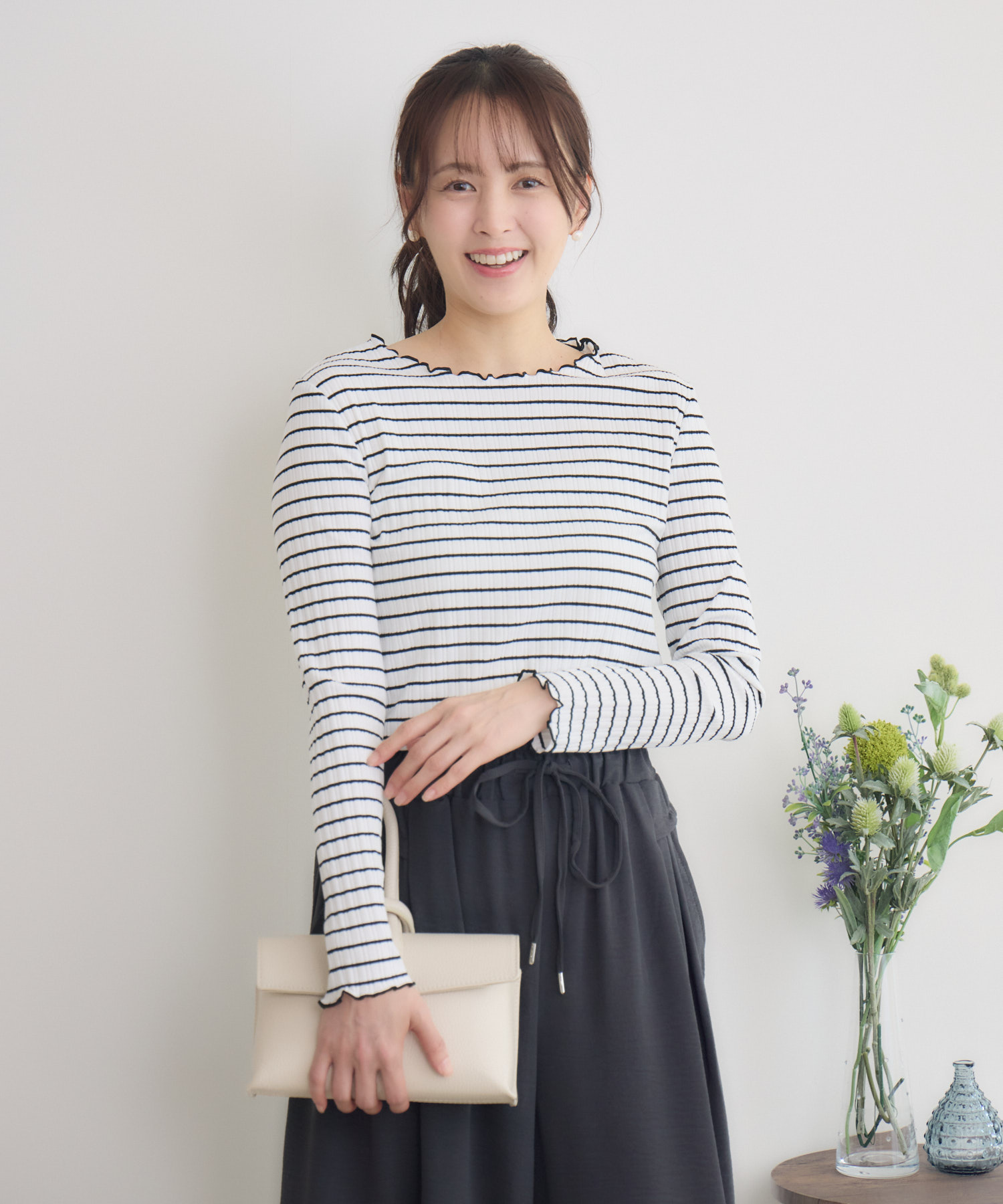 ランダムテレコ配色メロートップス | IKG crossing