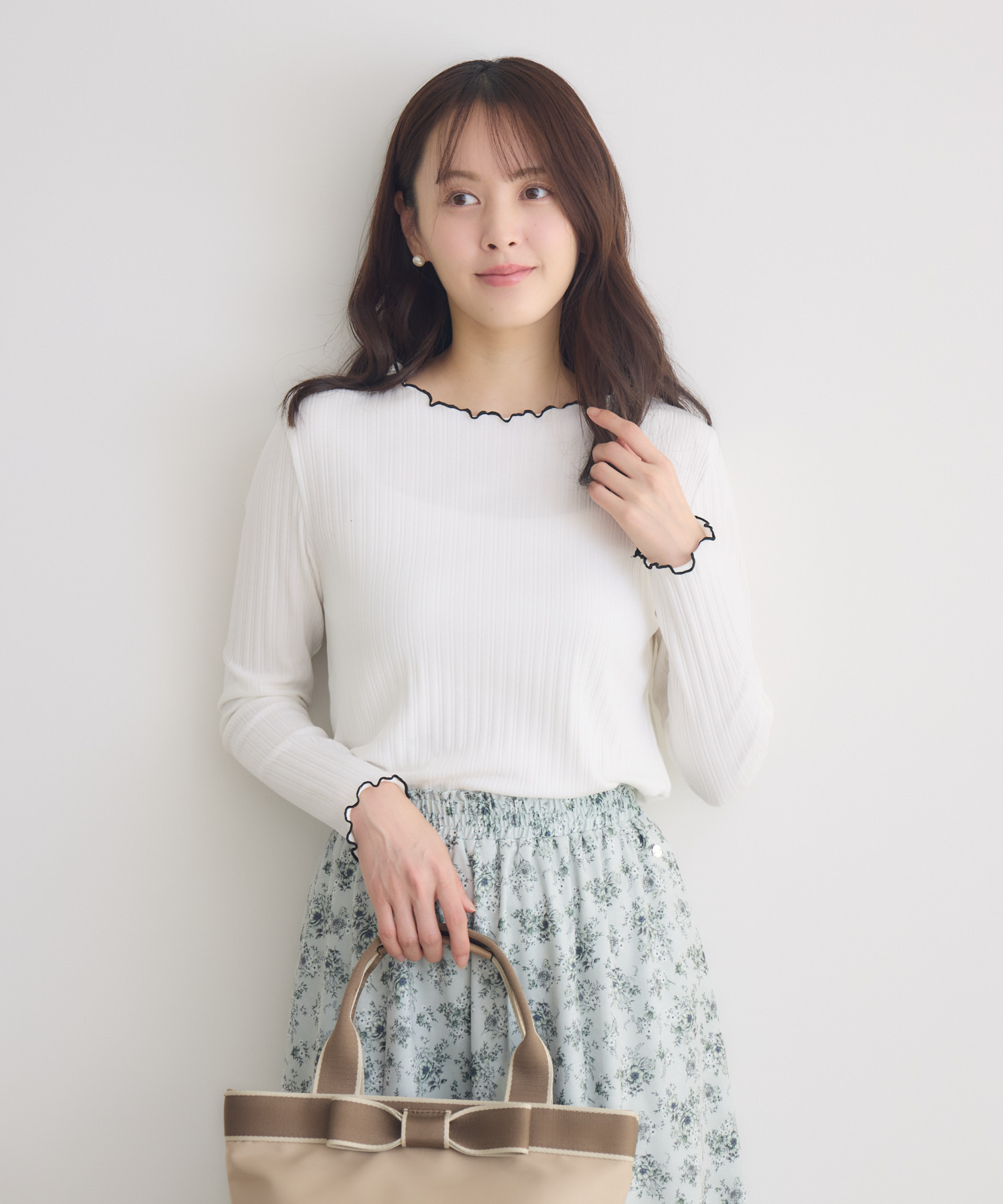 ランダムテレコ配色メロートップス | IKG crossing