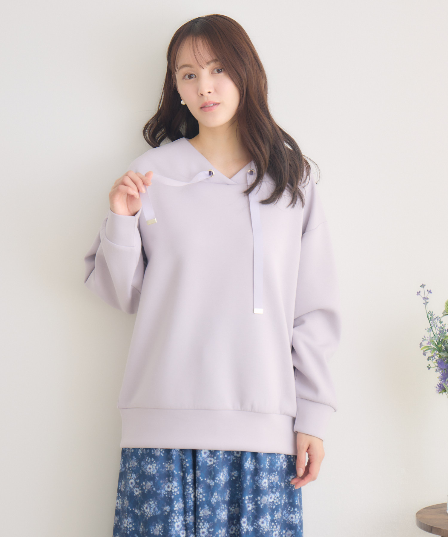 スフレタッチダンボールニットプルオーバー | IKG crossing