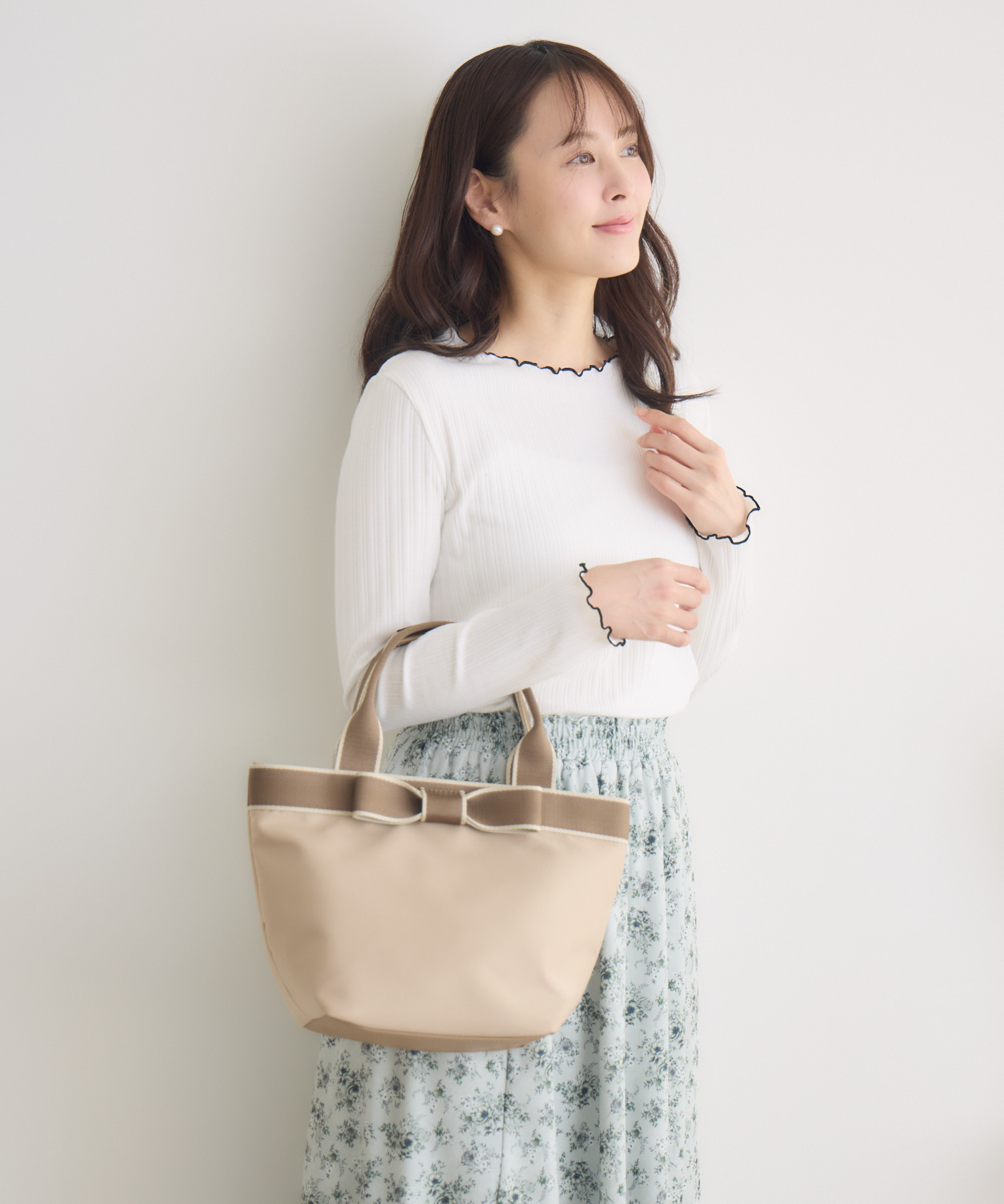 WEB限定 リボンモチーフトートバッグ | IKG crossing