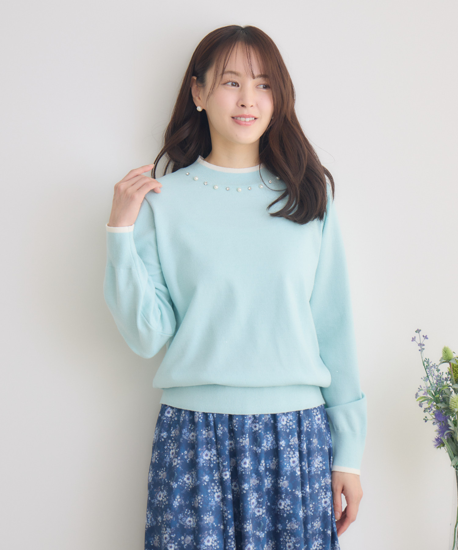 スパンコール天竺ニットプルオーバー | IKG crossing