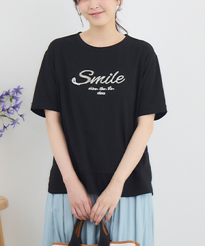 ジルスチュアート タックロゴTシャツ・マリアコンビカットソー カットソー・Tシャツ | IKG crossing