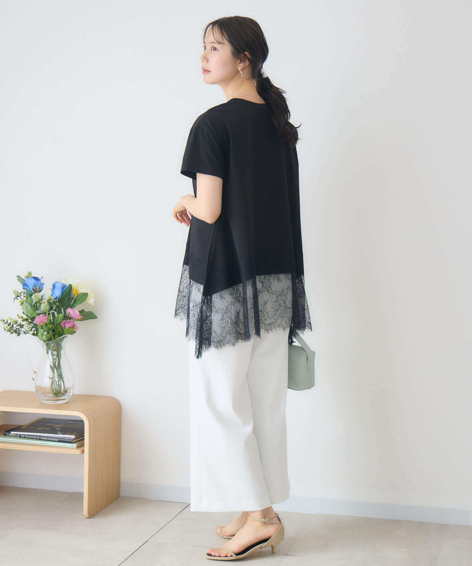 美シルエット」シアーレースチュニック | IKG crossing