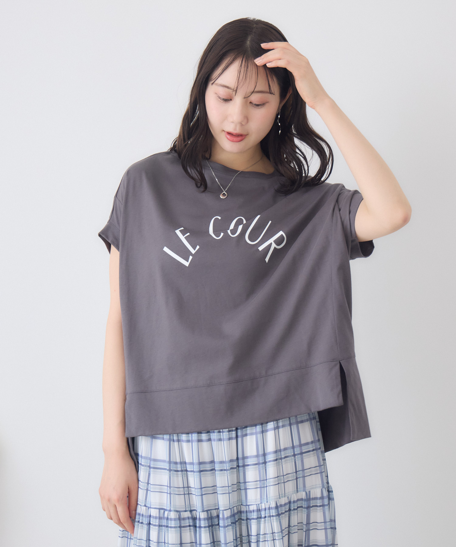 ワイドヘムアーチロゴTシャツ | IKG crossing