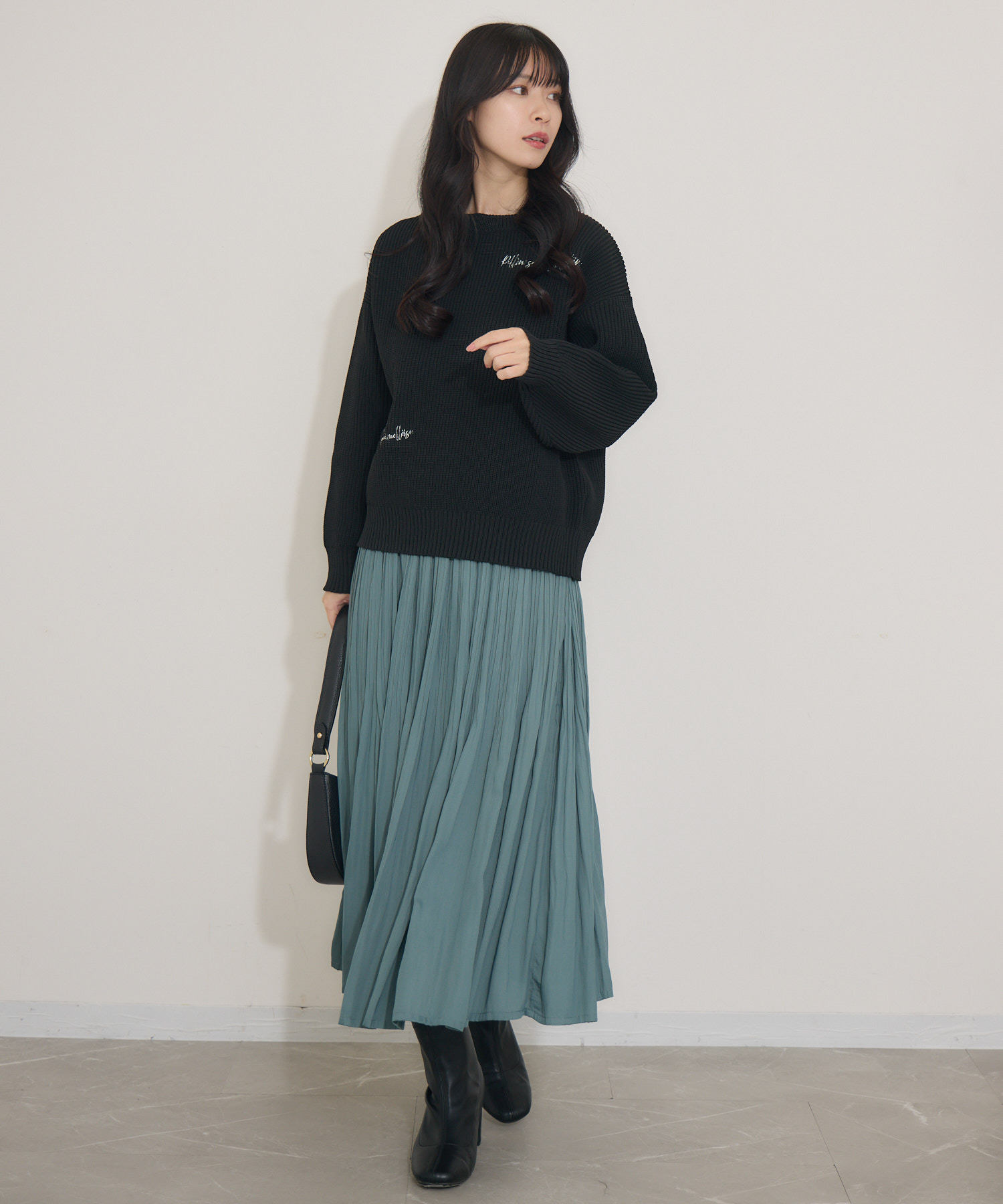 り*ん様 45R★栗サテンのカットワークイージースカート り*ん様 45R☆栗サテンのカットワークイージースカート