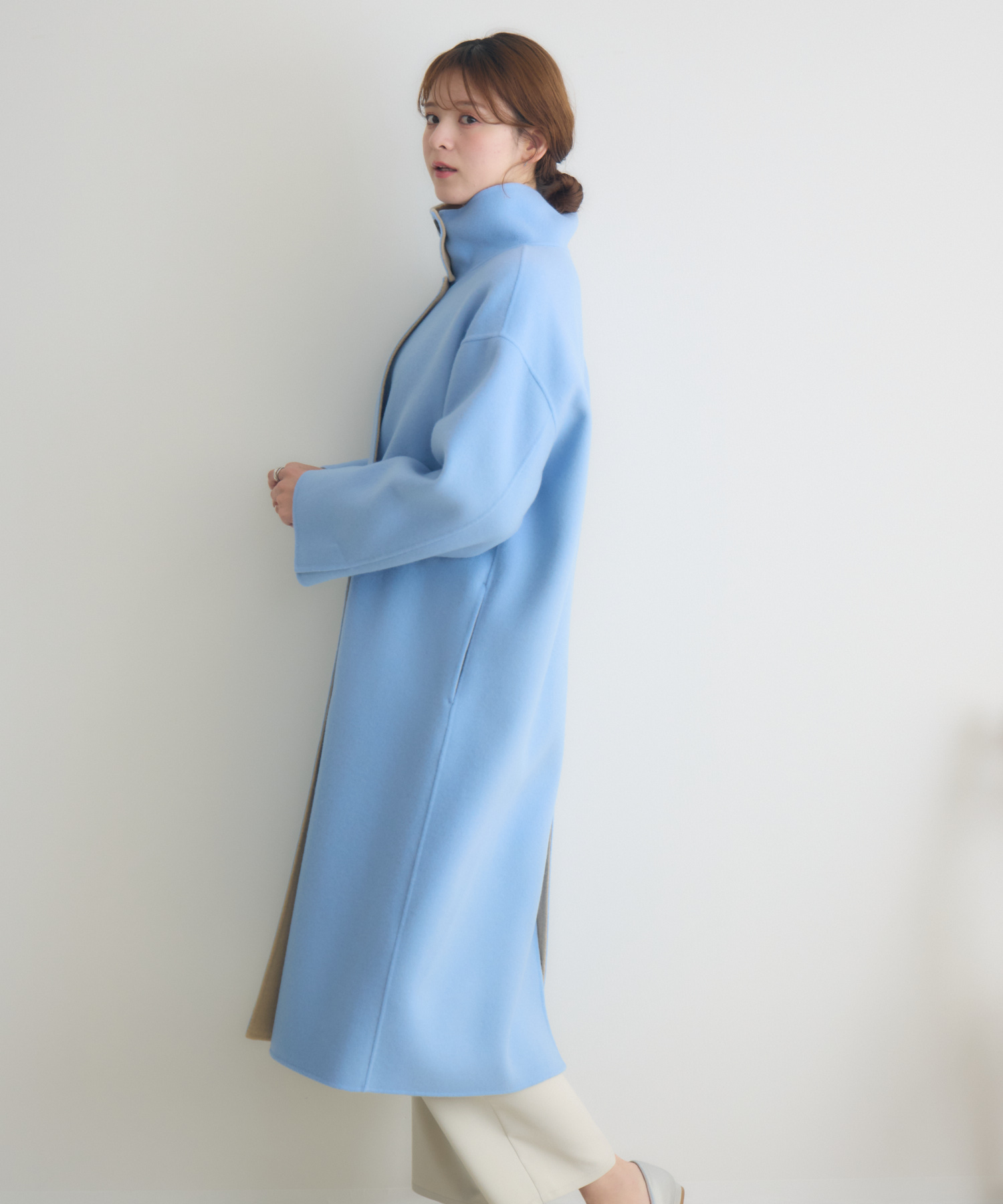 2026.1.1 10:00販売スタート】バイカラーダブルビーバーコート