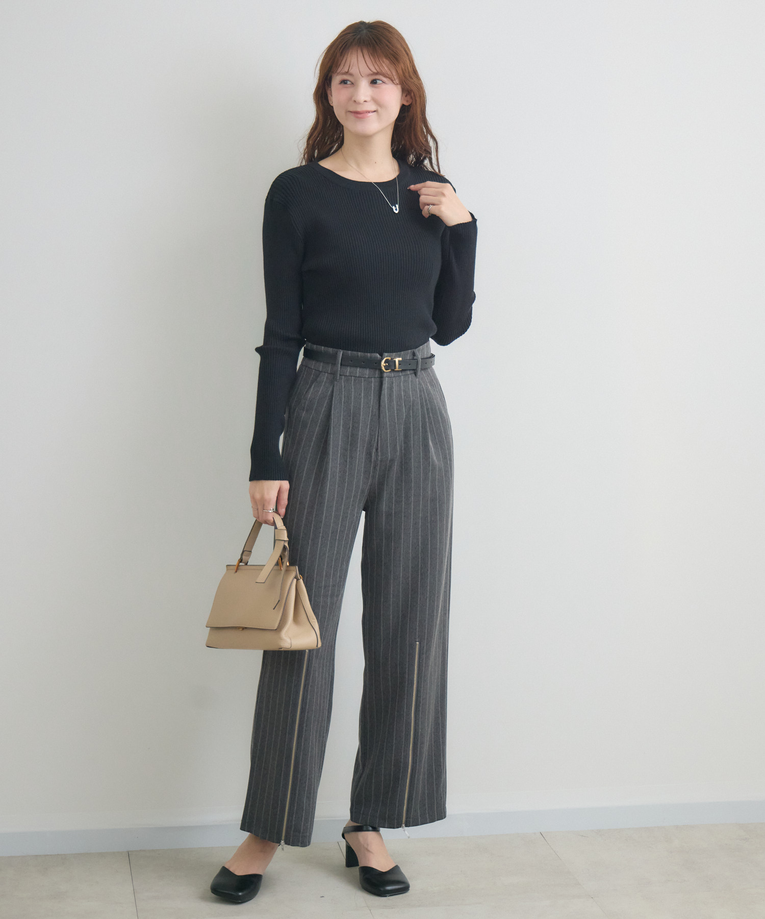 ストライプZIPパンツ / KATHARINE ROSS | IKG crossing