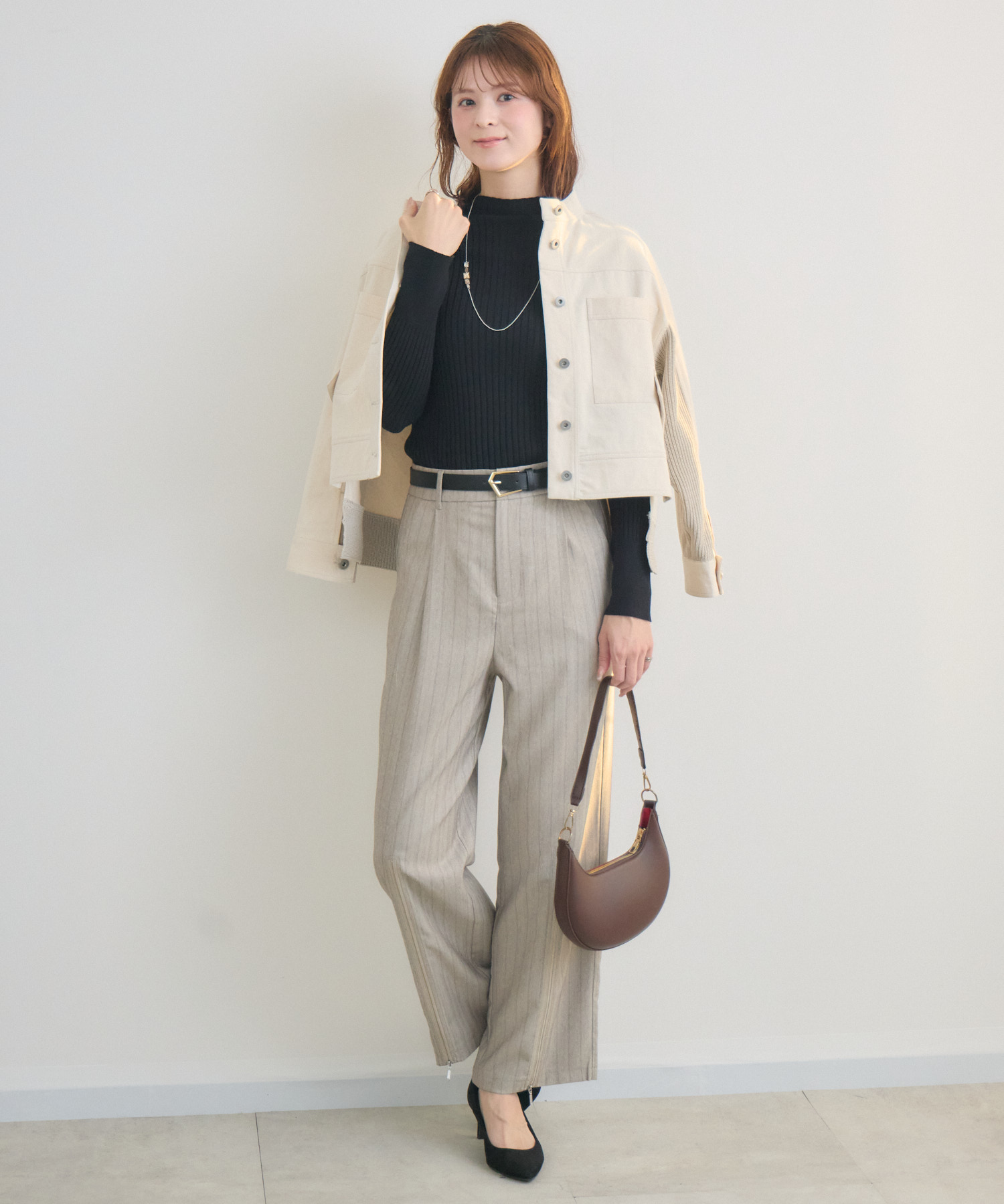 ストライプZIPパンツ / KATHARINE ROSS | IKG crossing