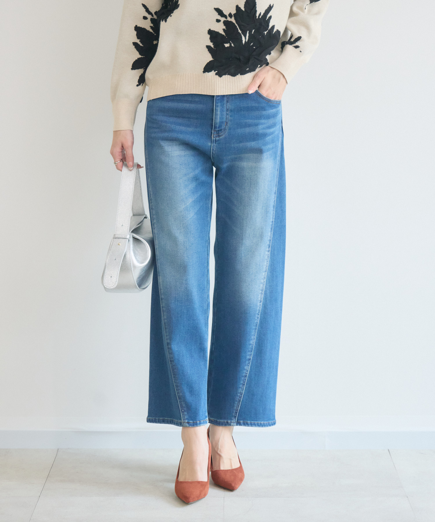 裏毛起毛デニム3Dパンツ / KATHARINE ROSS | IKG crossing