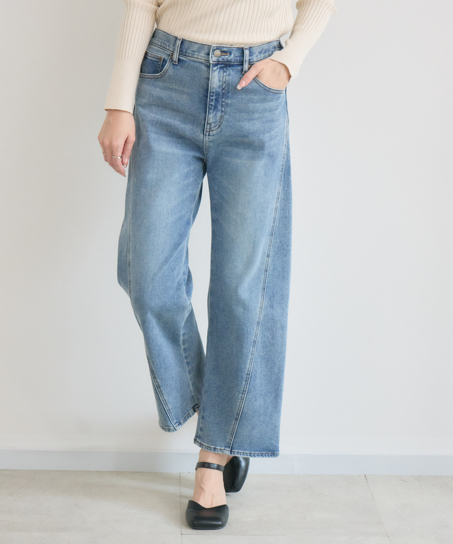 裏毛起毛デニム3Dパンツ / KATHARINE ROSS | IKG crossing