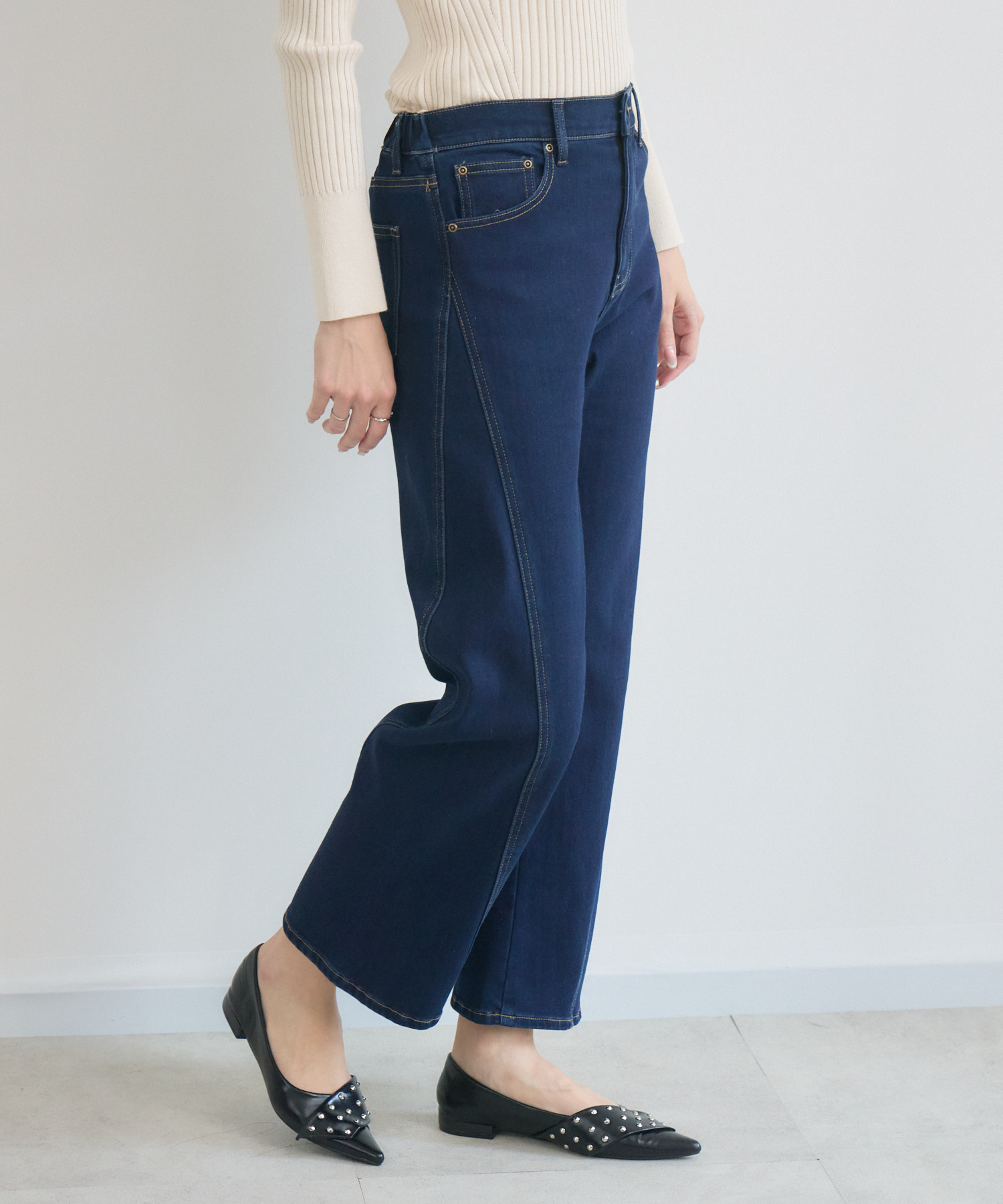 裏毛起毛デニム3Dパンツ / KATHARINE ROSS | IKG crossing