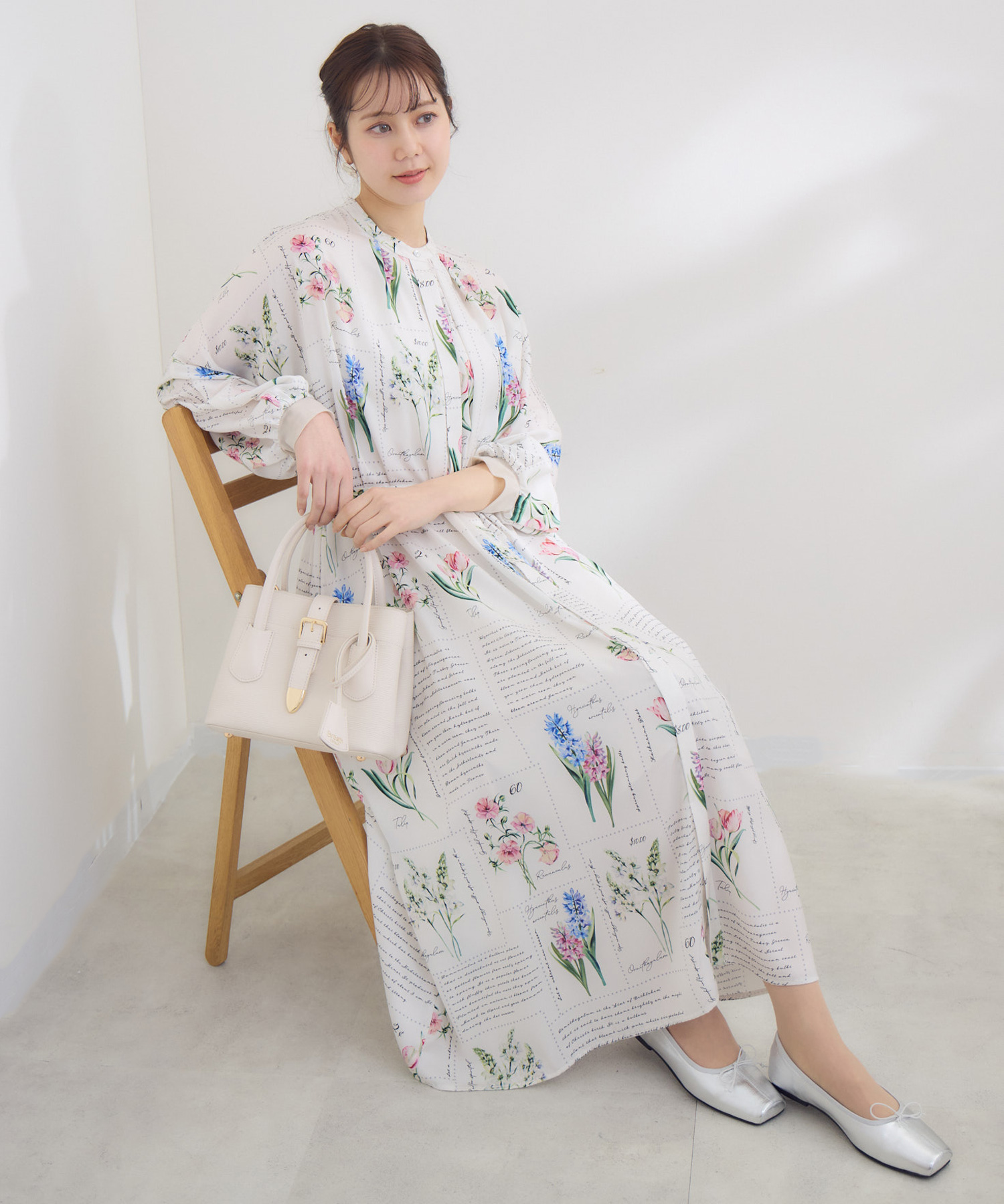残りわずか】KITTE PRINT -切手プリント-ワンピース / KATHARINE