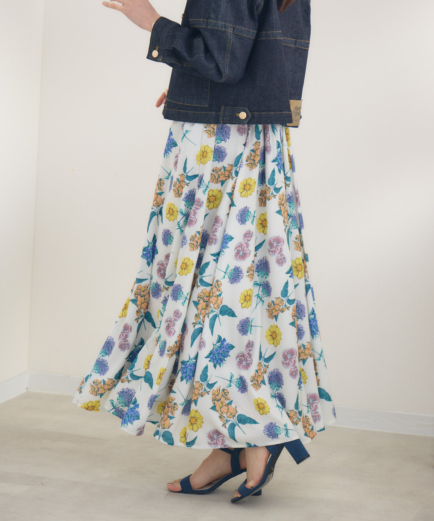 マルニmarniフラワープリント花柄スカート レディース