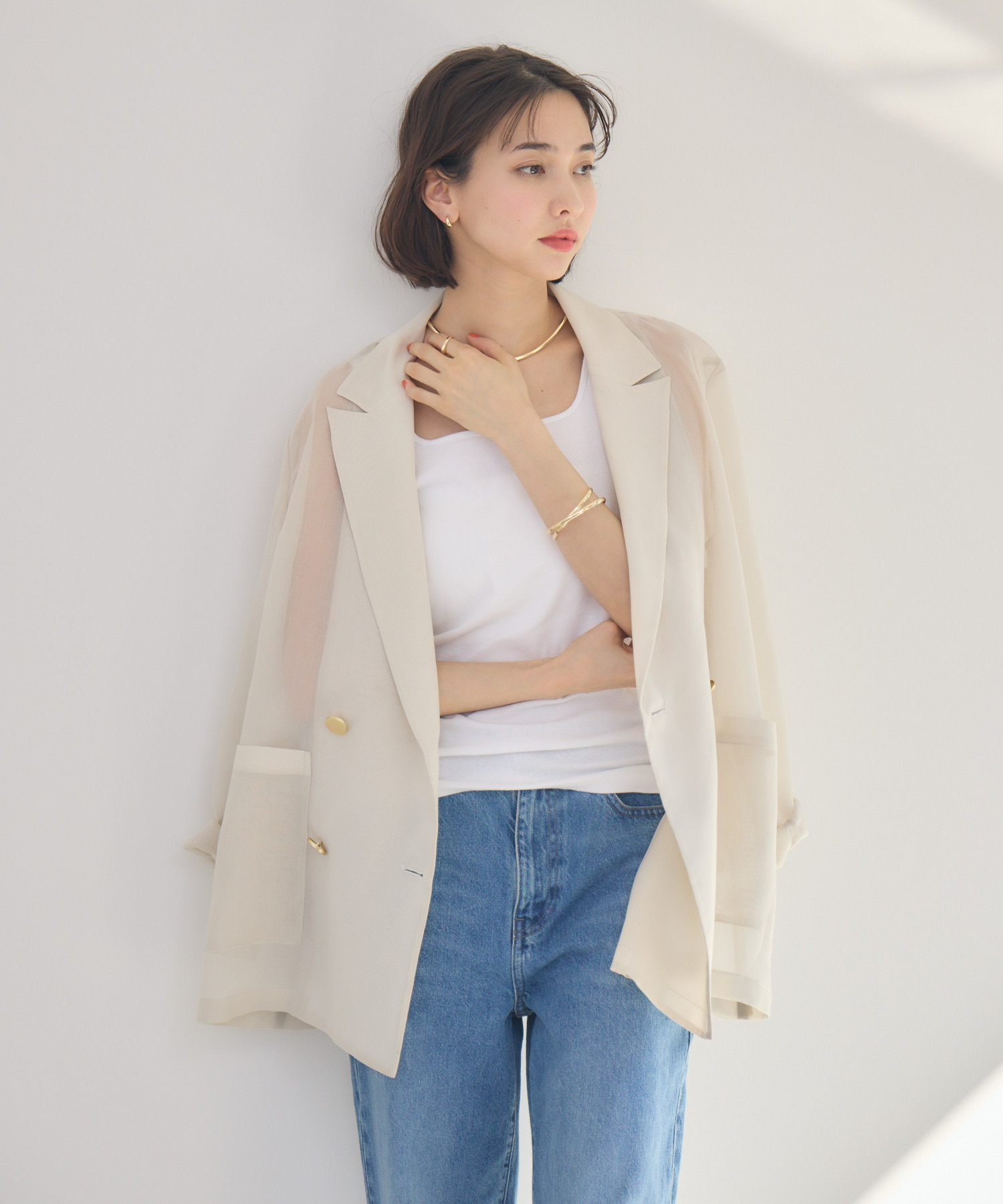 アルページュストーリー ボーダータンク&新品シアーレースタンクタグ付 アルページュストーリー ボーダータンク&新品シアーレースタンクタグ付