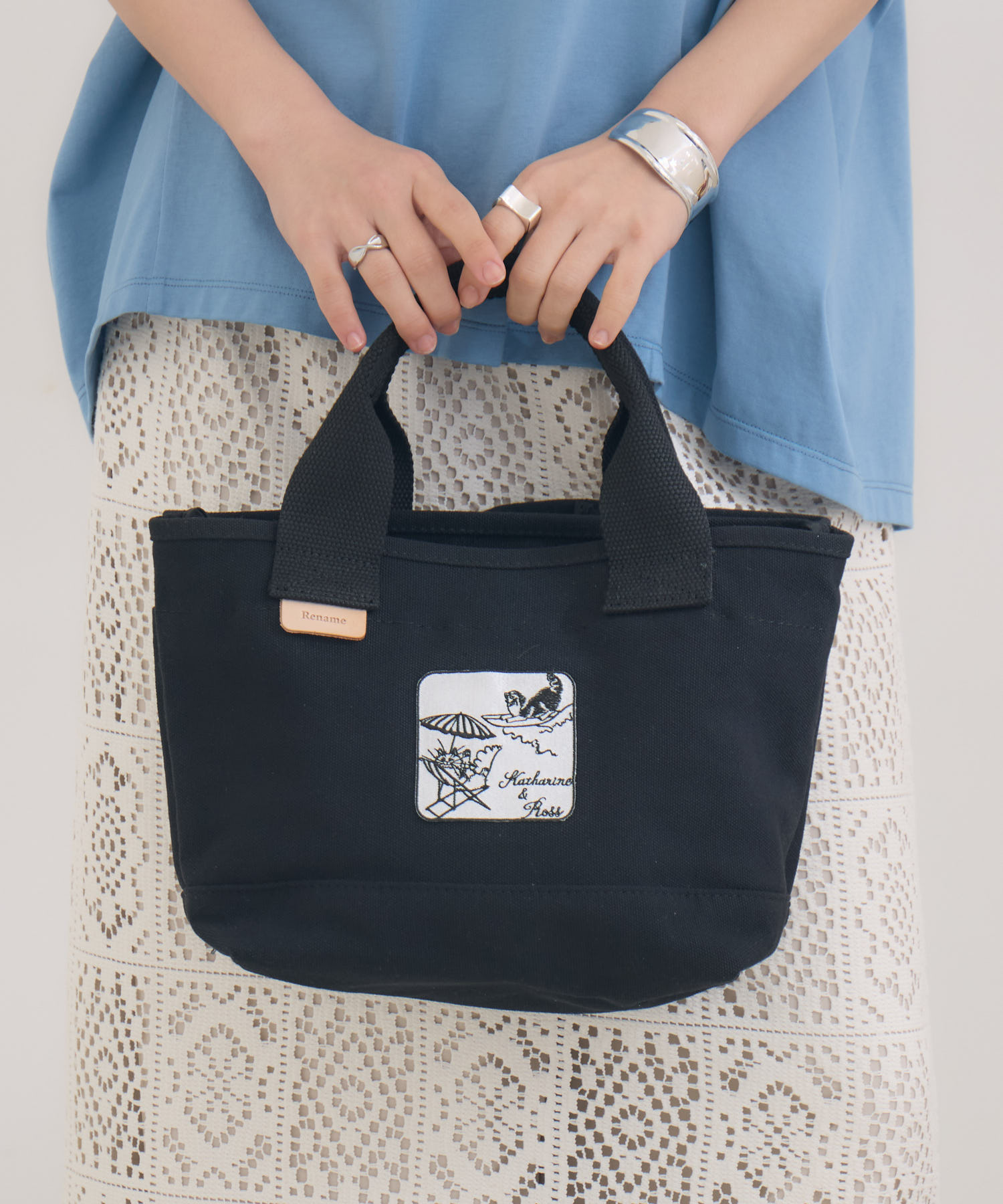 残りわずか】【キャサリンちゃんロスくん】ミニトートバッグ