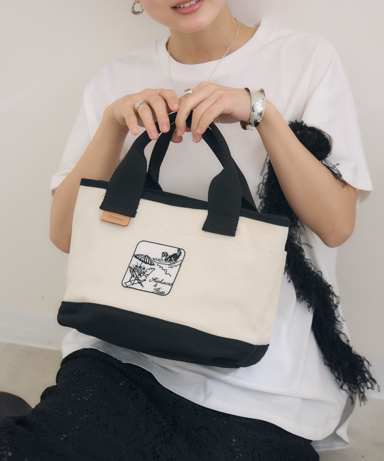 残りわずか】【キャサリンちゃんロスくん】ミニトートバッグ