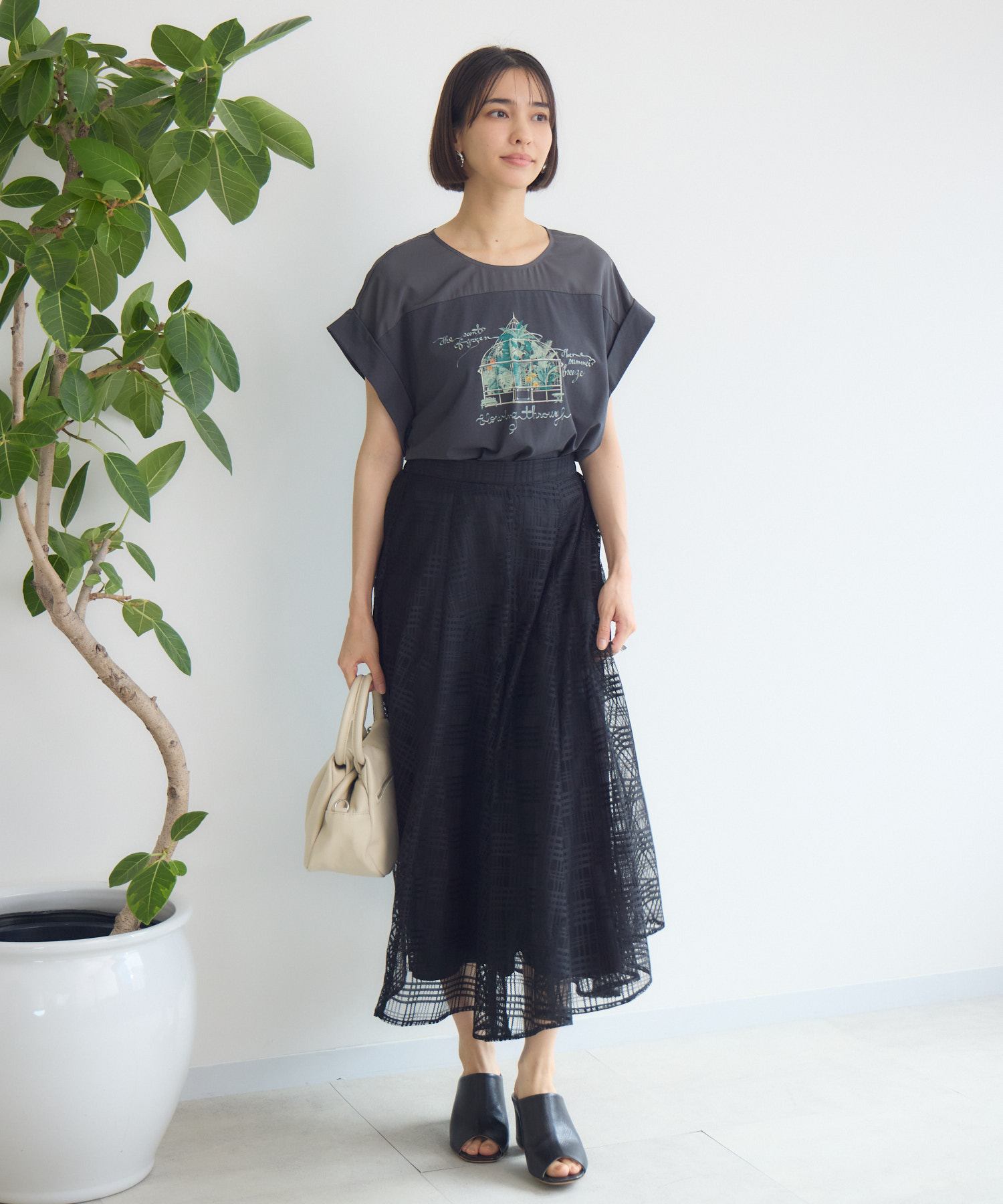 シアーチェックスカート / KATHARINE ROSS | IKG crossing