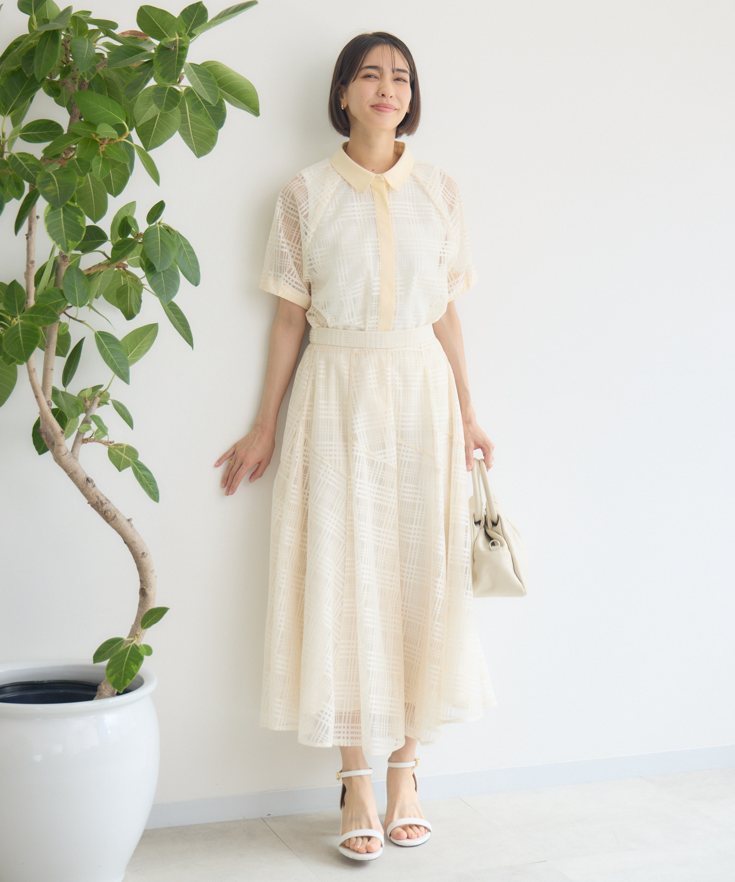 シアーチェックスカート / KATHARINE ROSS | IKG crossing