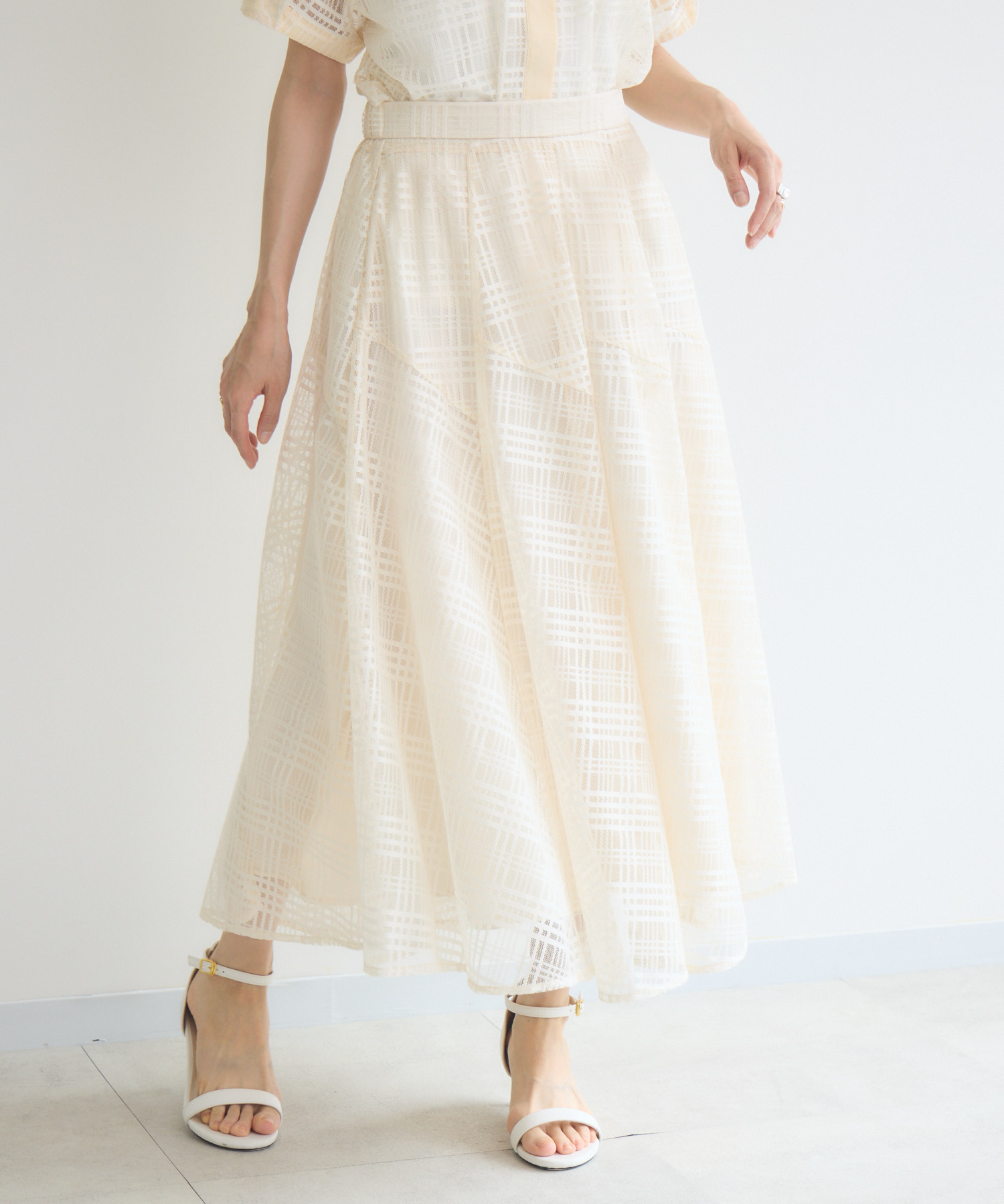 シアーチェックスカート / KATHARINE ROSS | IKG crossing