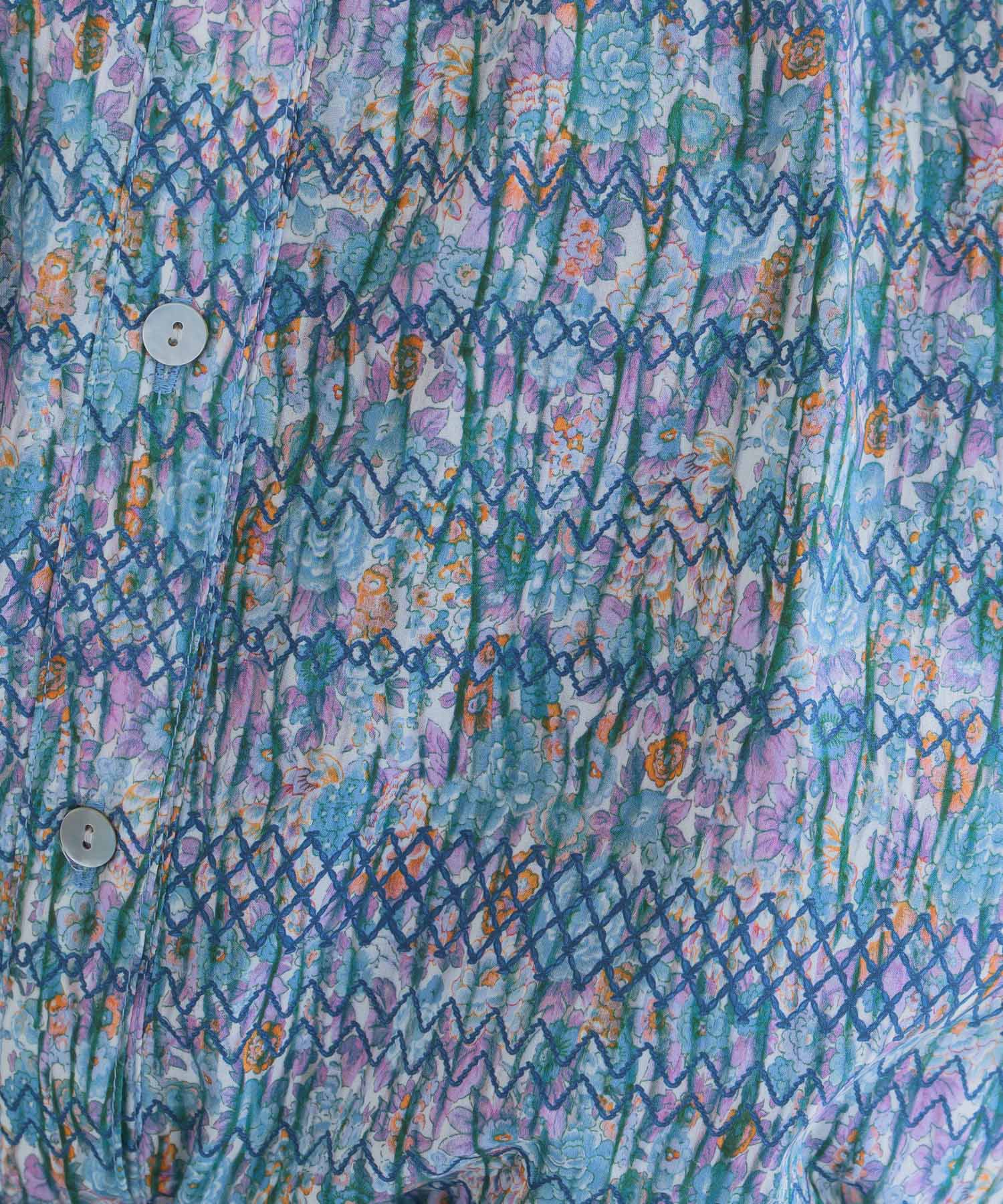 MADE IN JAPAN/洗濯機洗い可】150thAnniv.LIBERTYプリントブラウス