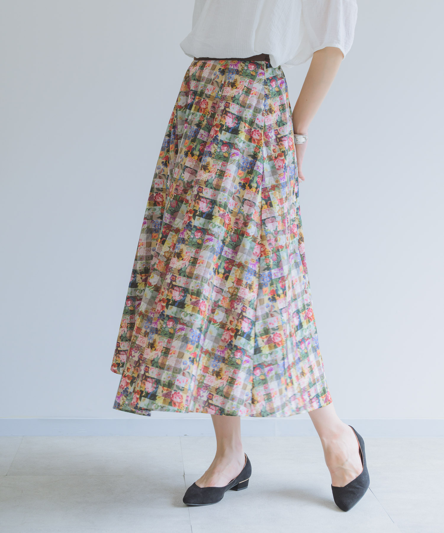 MADE IN JAPAN/洗濯機洗い可】150thAnniv.LIBERTYプリントスカート