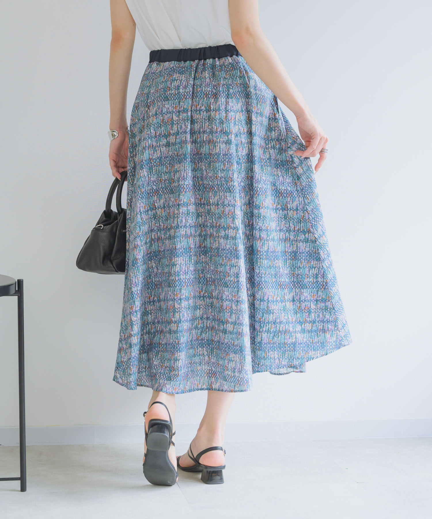 MADE IN JAPAN/洗濯機洗い可】150thAnniv.LIBERTYプリントスカート