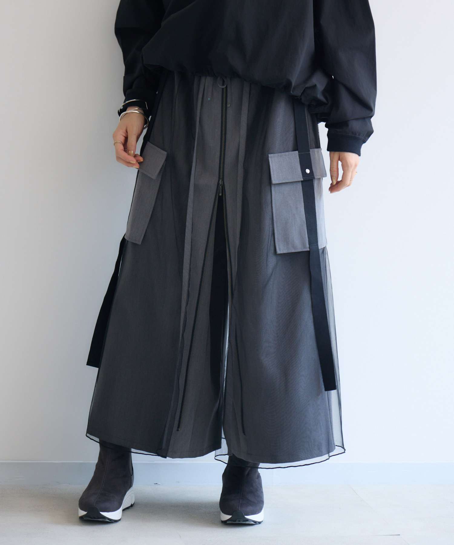 メッシュワークZIPパンツ / Pillini | IKG crossing