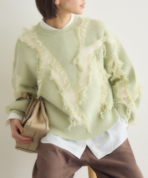 シャギージャカードプルオーバー / Pillini | IKG crossing