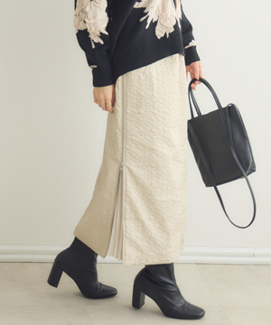 スカート cuicui サイドZIPジャカードスカート / Pillini | IKG crossing