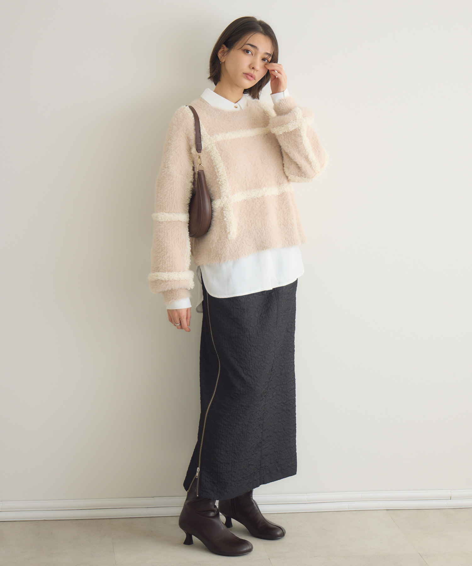 サイドZIPジャカードスカート / Pillini | IKG crossing