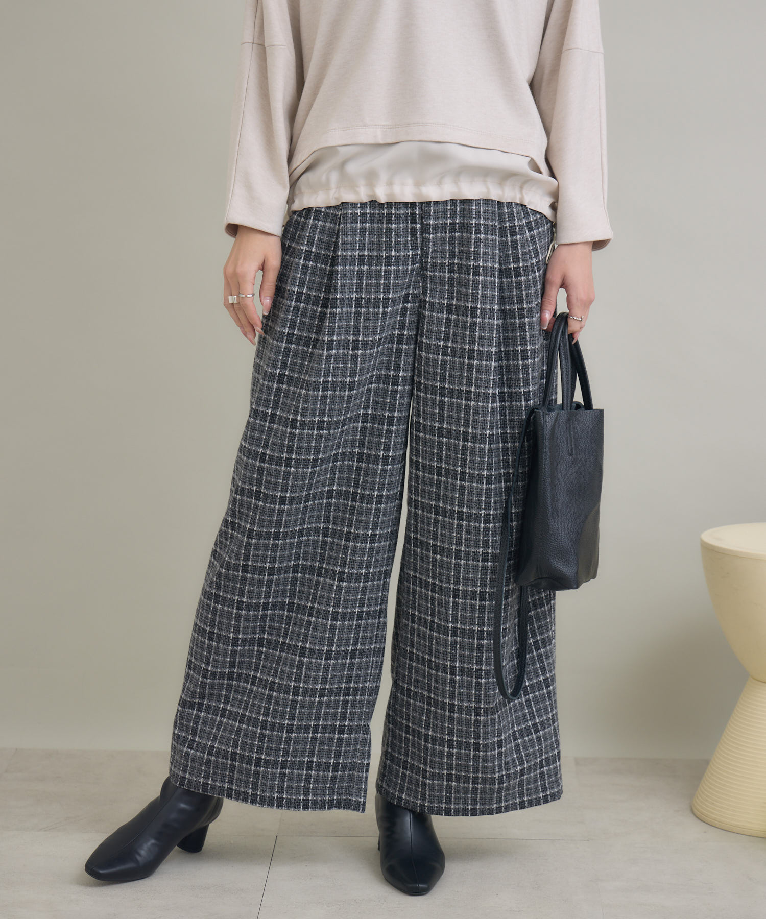 ツイードチェックパンツ / Pillini | IKG crossing