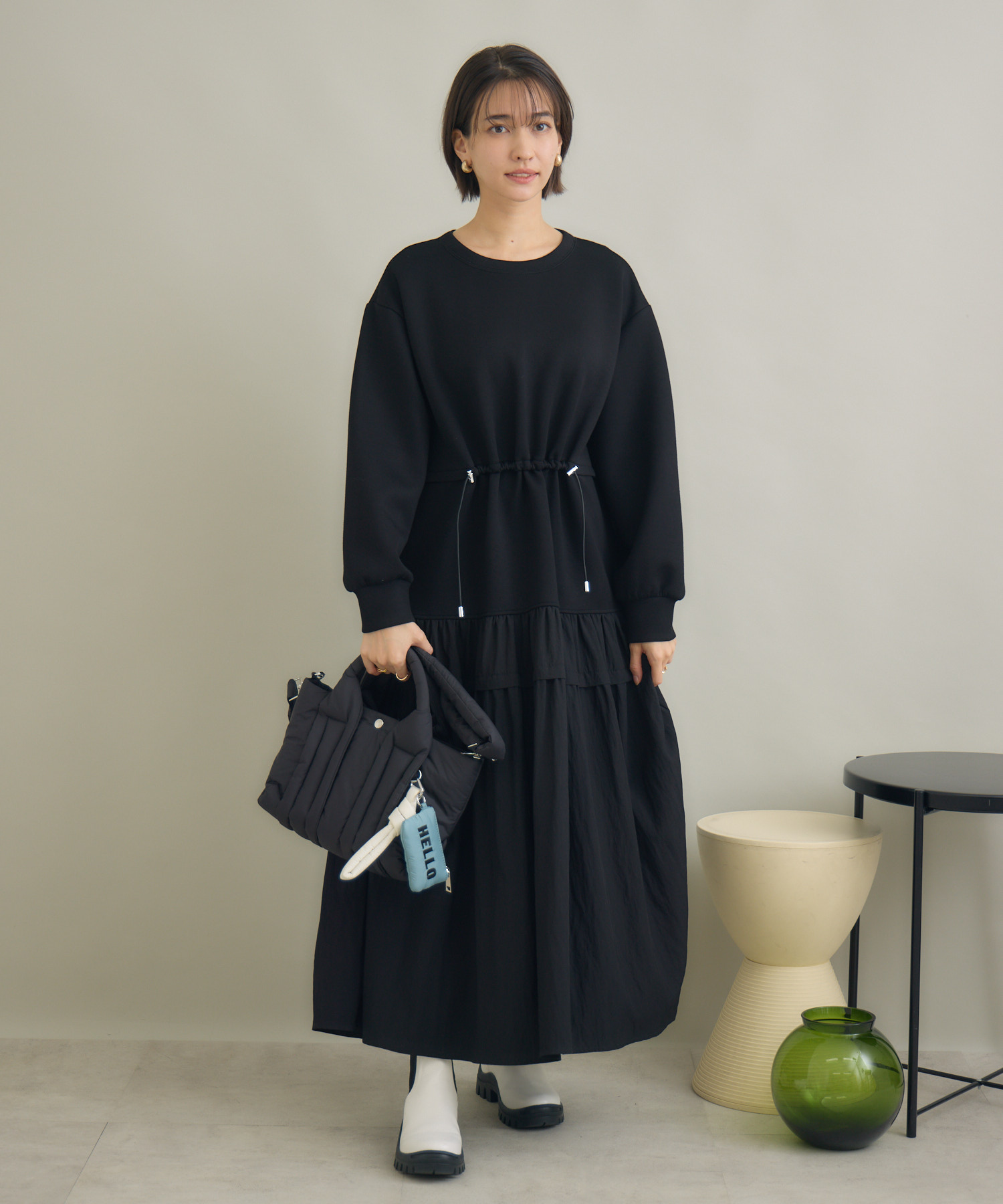 ウエストドロストドッキングワンピース / Pillini | IKG crossing