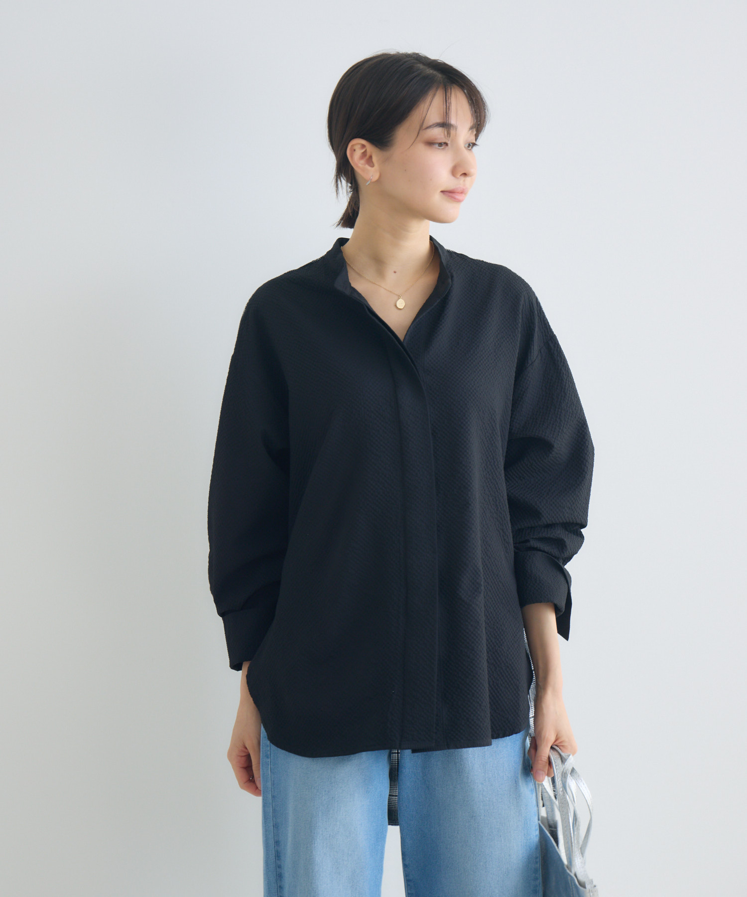 予約】バックチェックドッキングシャツ / Pillini | IKG crossing