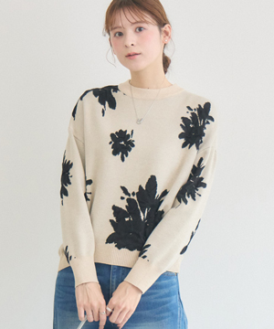[美品] kaoyorinakami刺繍 ニットセーター　即完品 ニット・セーター | IKG crossing