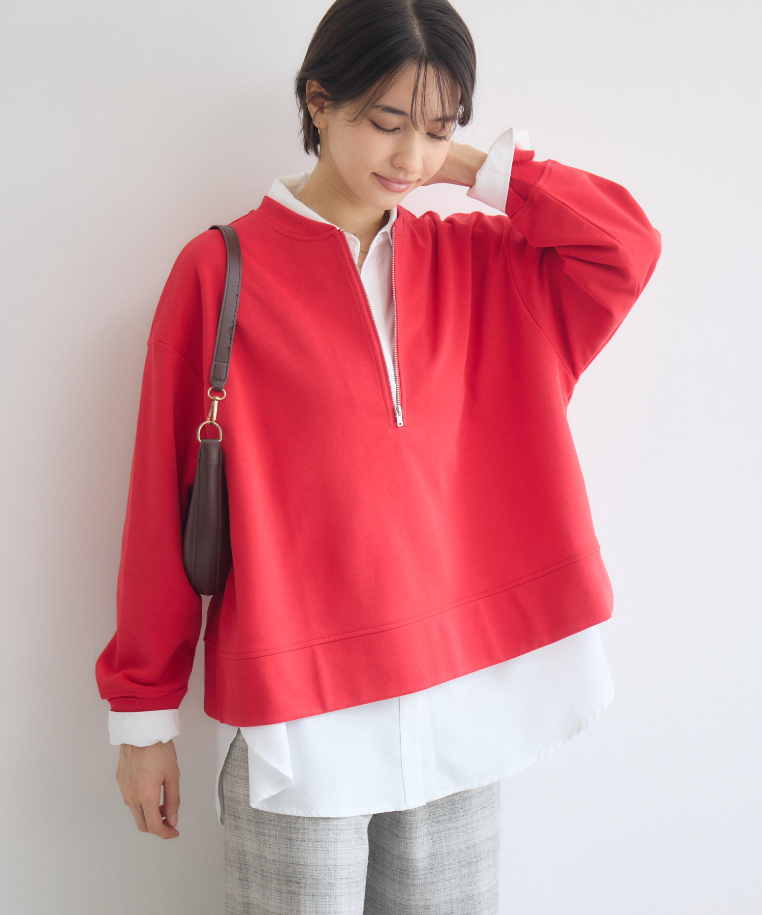 フォロー割引あり　入手困難完売品ハーフジップピステ　シャツ　黒 シャツSETハーフZIPプルオーバー / Pillini | IKG crossing