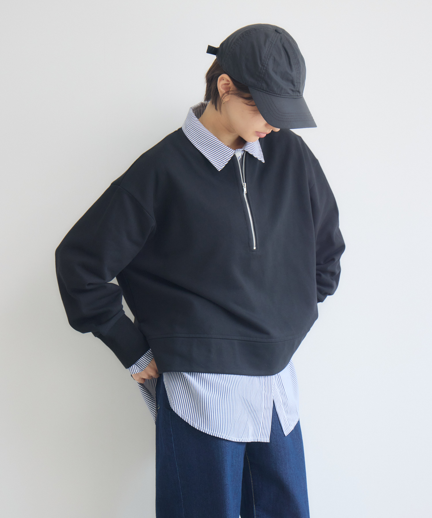 シャツSETハーフZIPプルオーバー / Pillini | IKG crossing