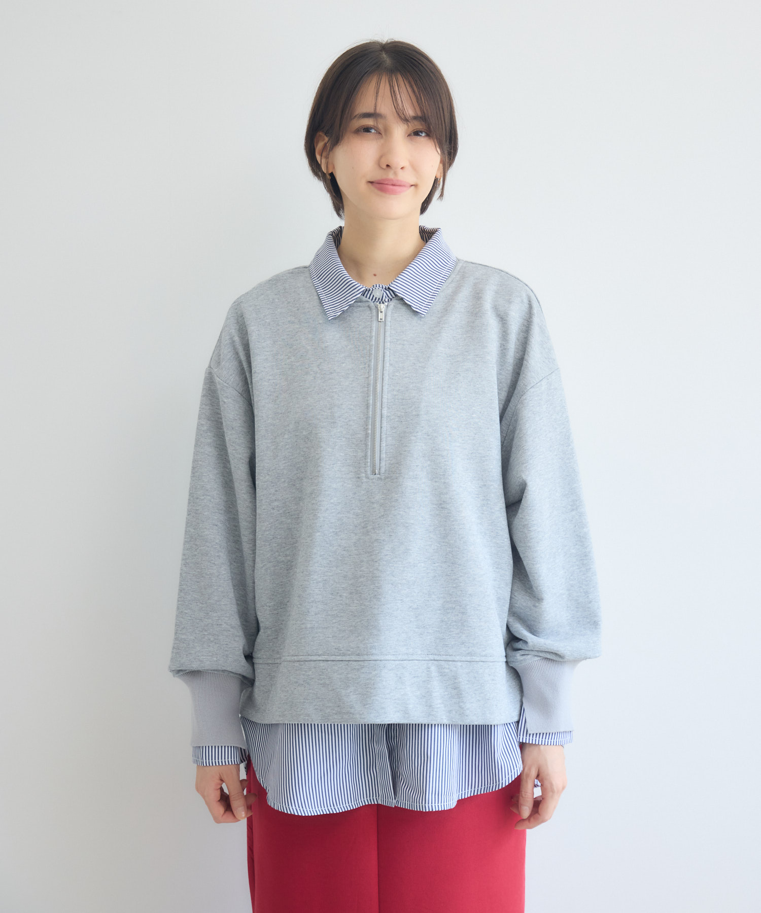 PGG 2点セット プルオーバー シャツSETハーフZIPプルオーバー / Pillini | IKG crossing