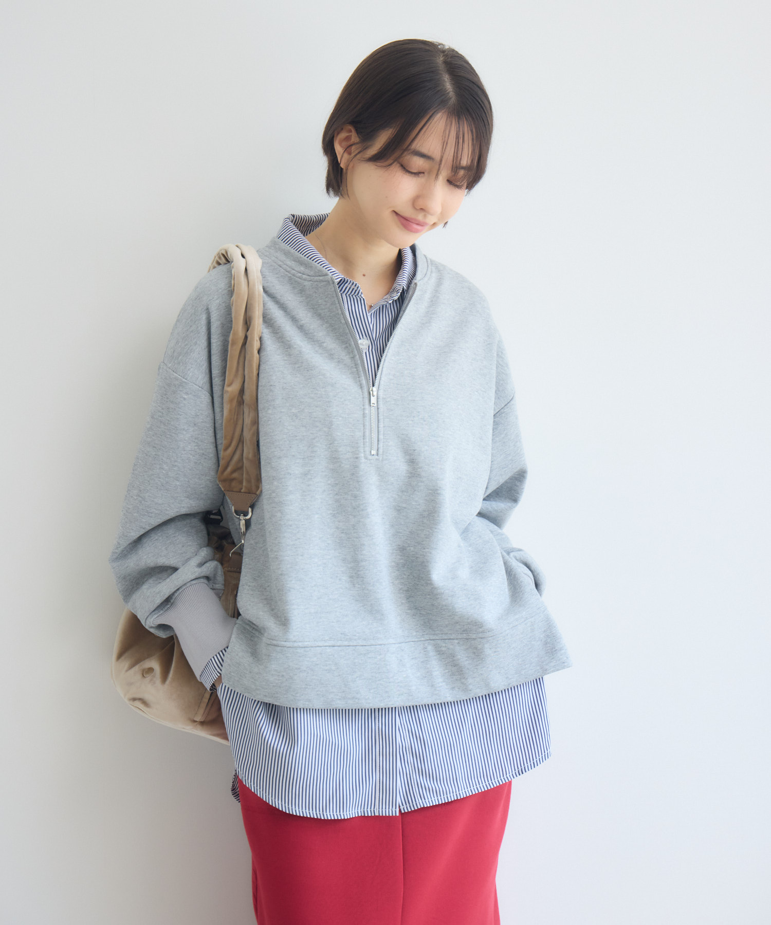 シャツSETハーフZIPプルオーバー / Pillini | IKG crossing