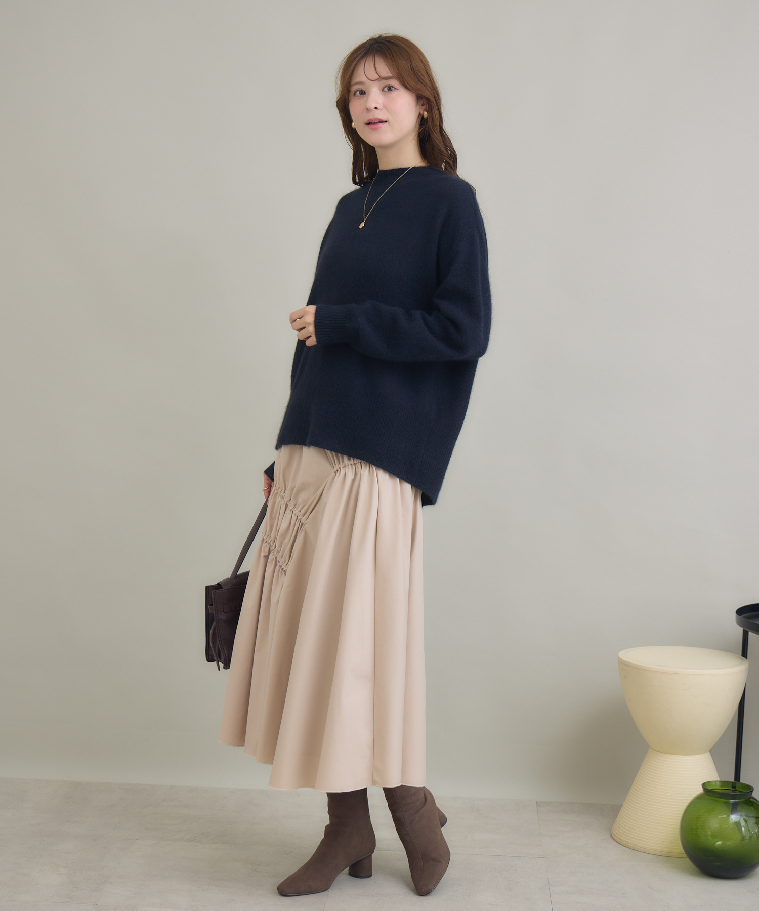 イレギュラーギャザースカート / KATHARINE ROSS | IKG crossing