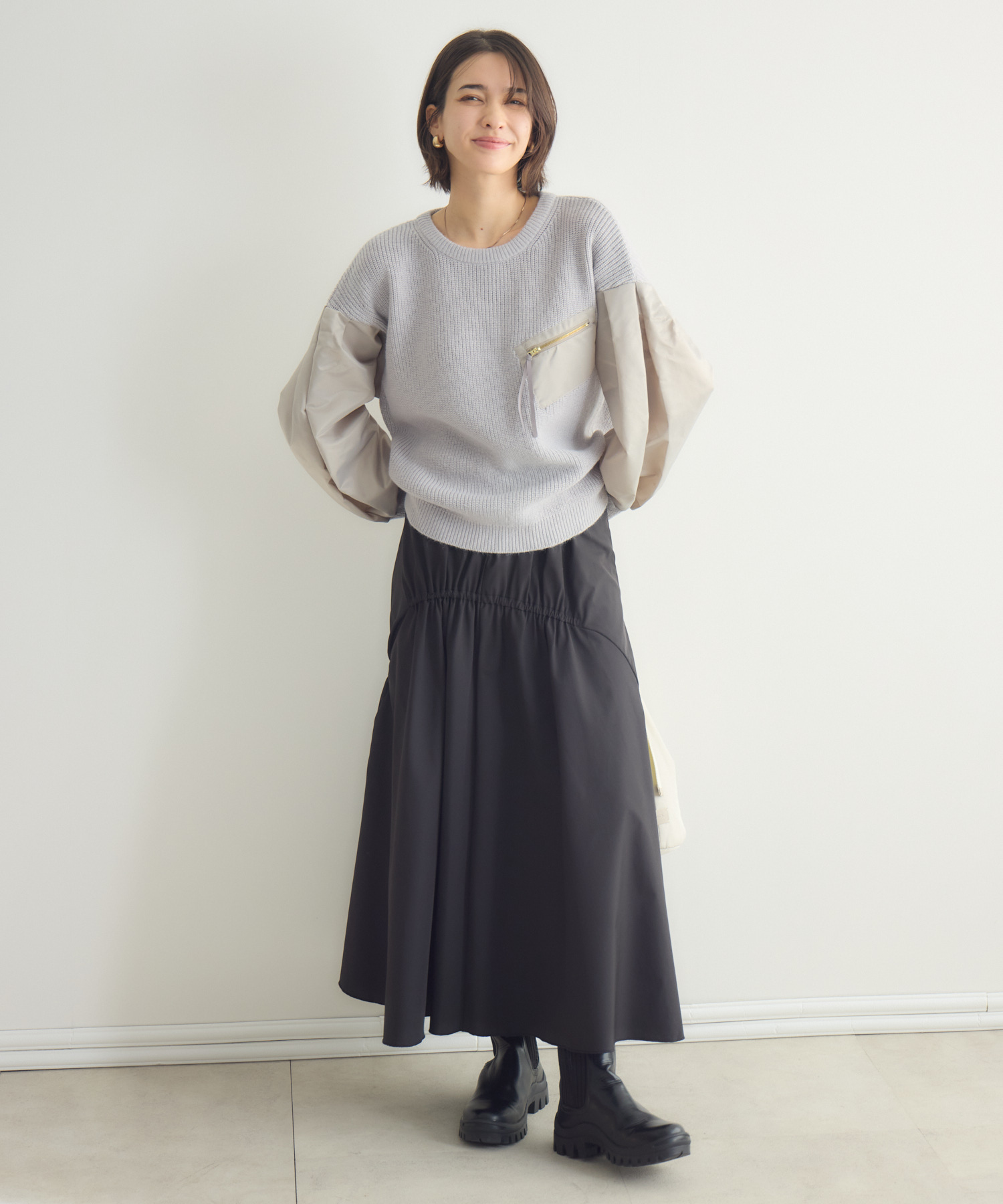 イレギュラーギャザースカート / KATHARINE ROSS | IKG crossing