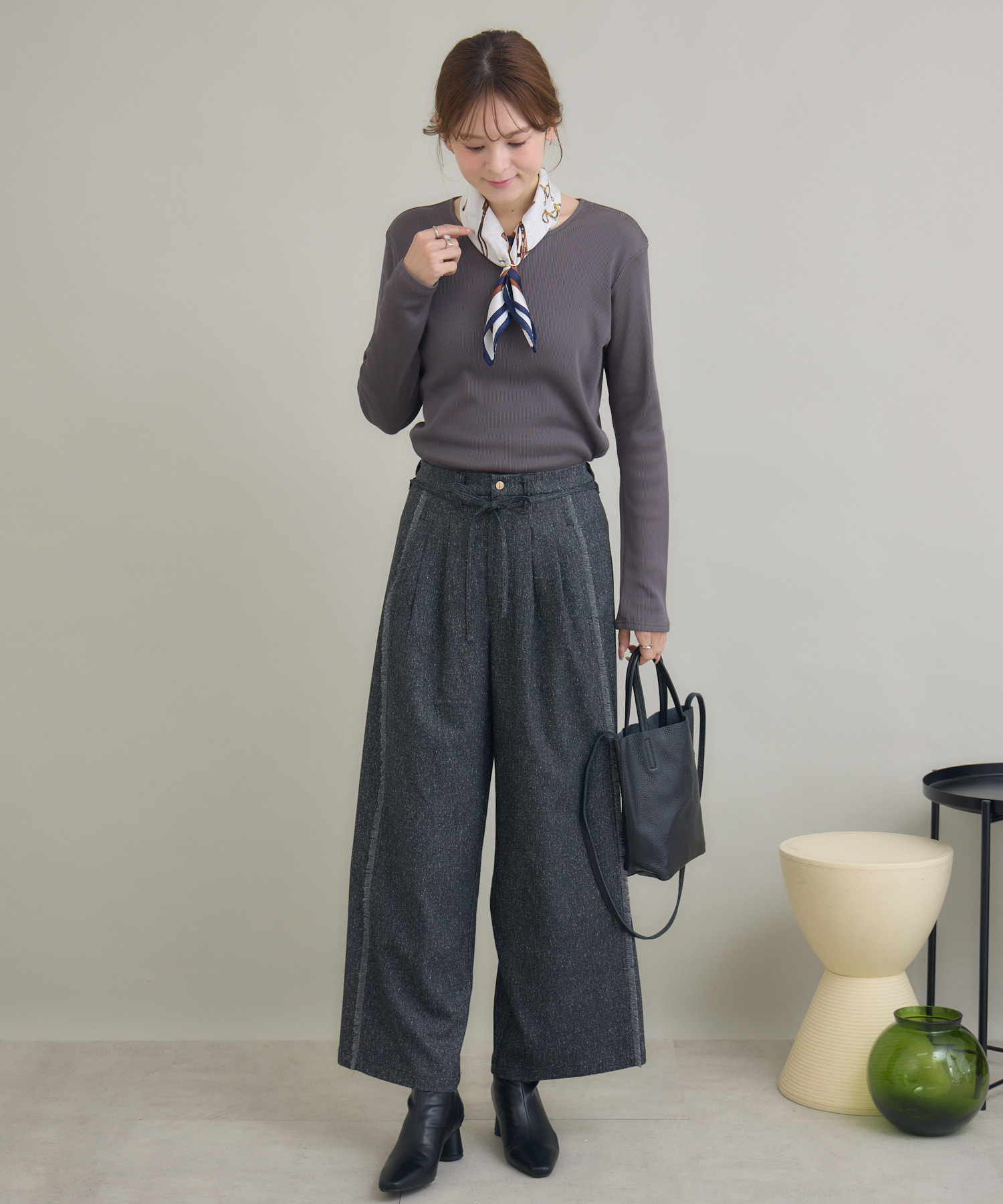 フリンジタックパンツ / KATHARINE ROSS | IKG crossing