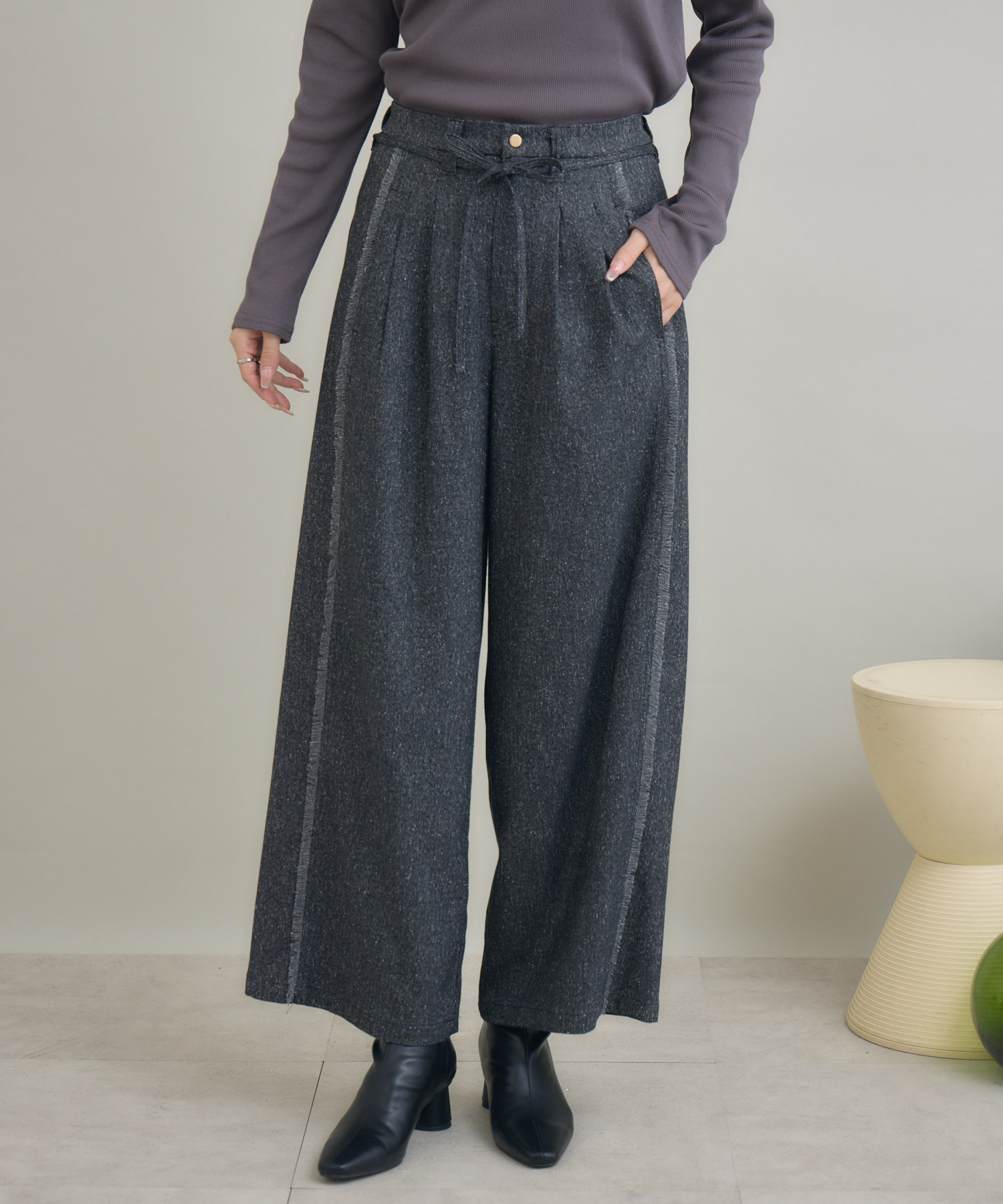 フリンジタックパンツ / KATHARINE ROSS | IKG crossing